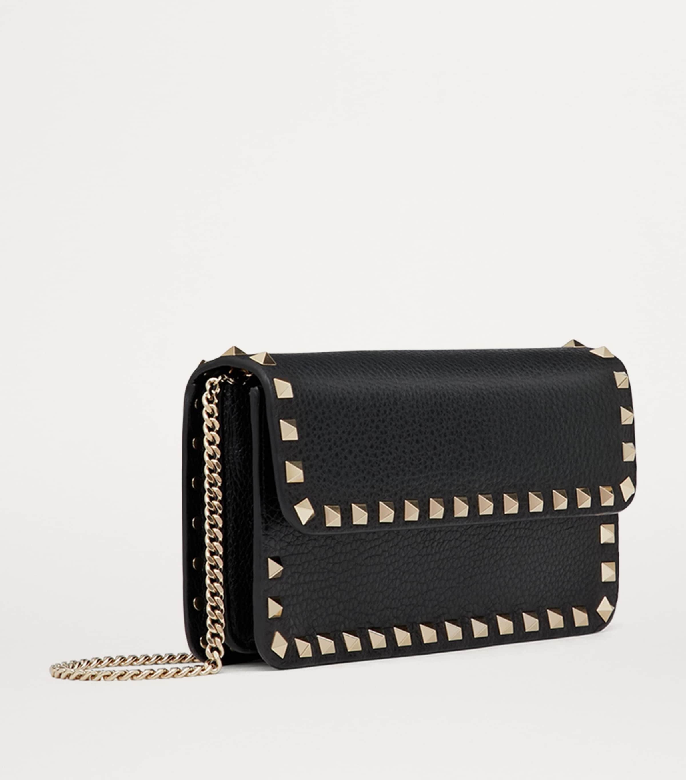 Leather Rockstud Chain Wallet 0NO Image 3