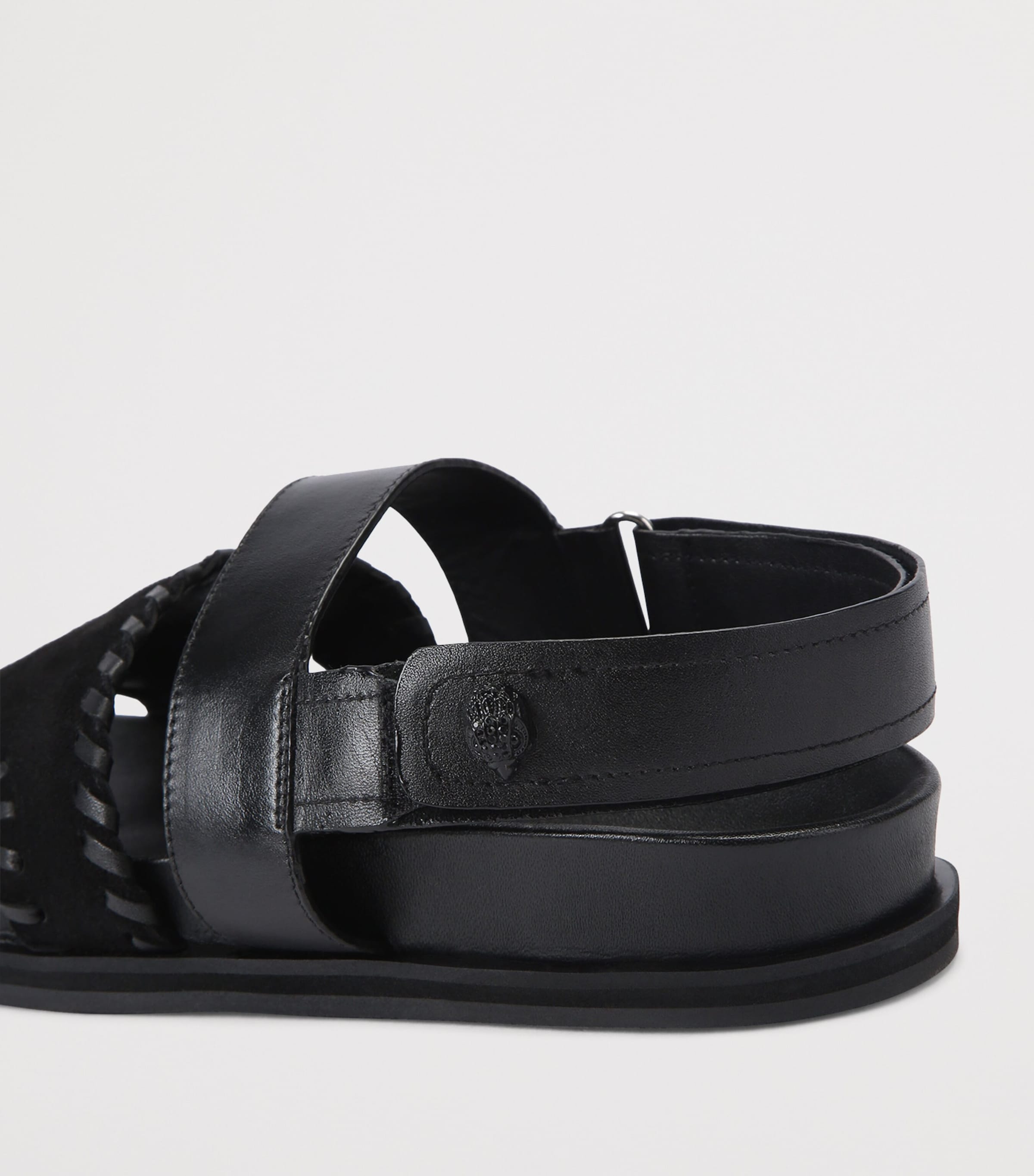 Kurt Geiger London Suede Baker Sandals Black Image 3