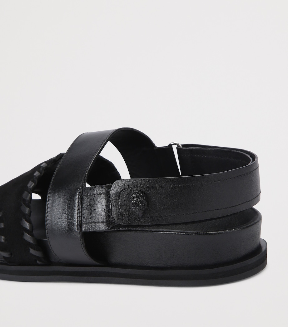 Kurt Geiger London Suede Baker Sandals Black Image 3
