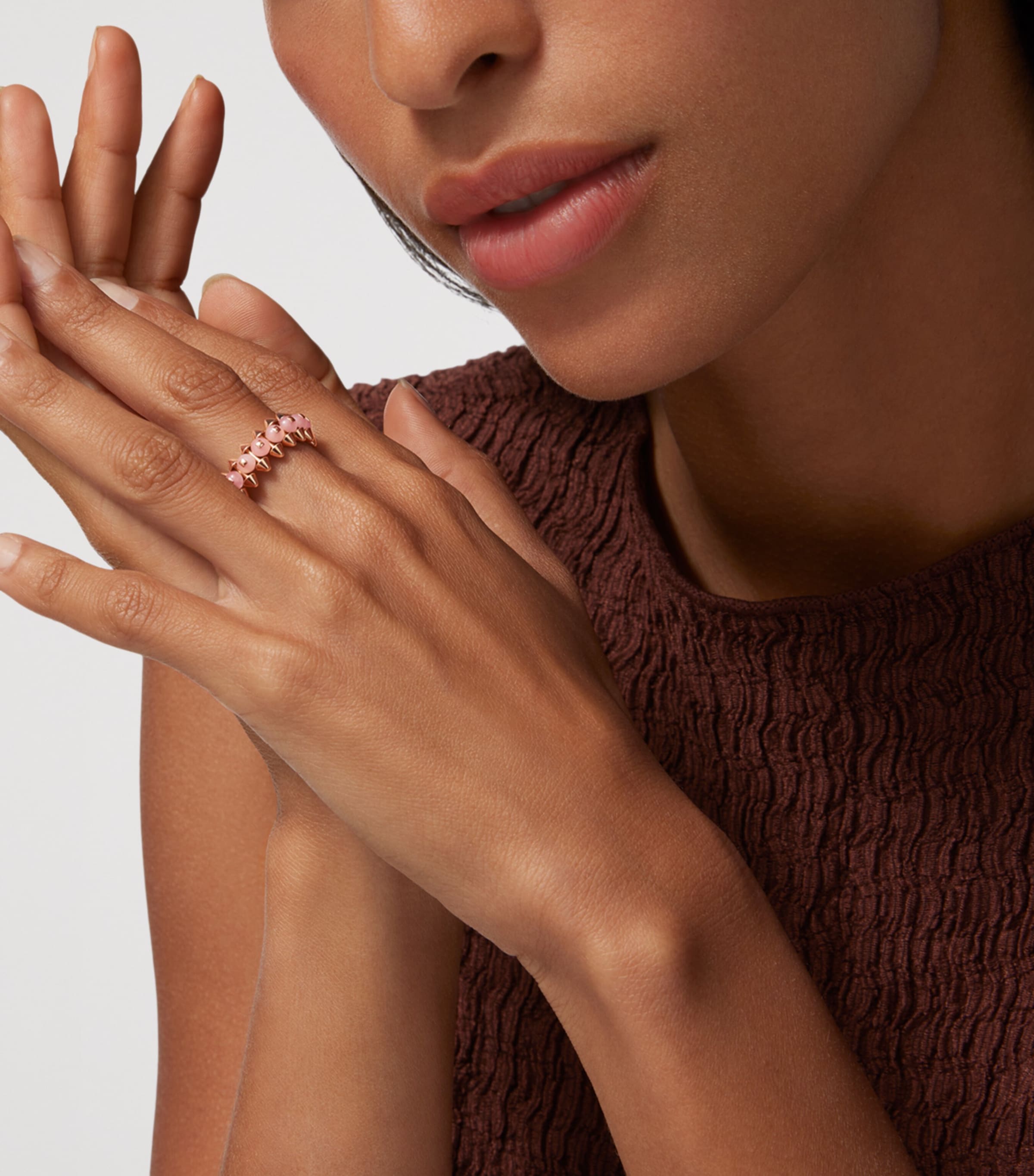 Cartier Rose Gold and Chalcedony Clash de Cartier Ring Rose Gold Image 2