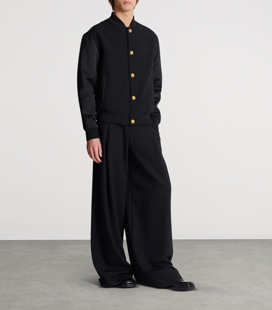 Wool Varsity Jacket EAP NOIR/NOIR Image 3