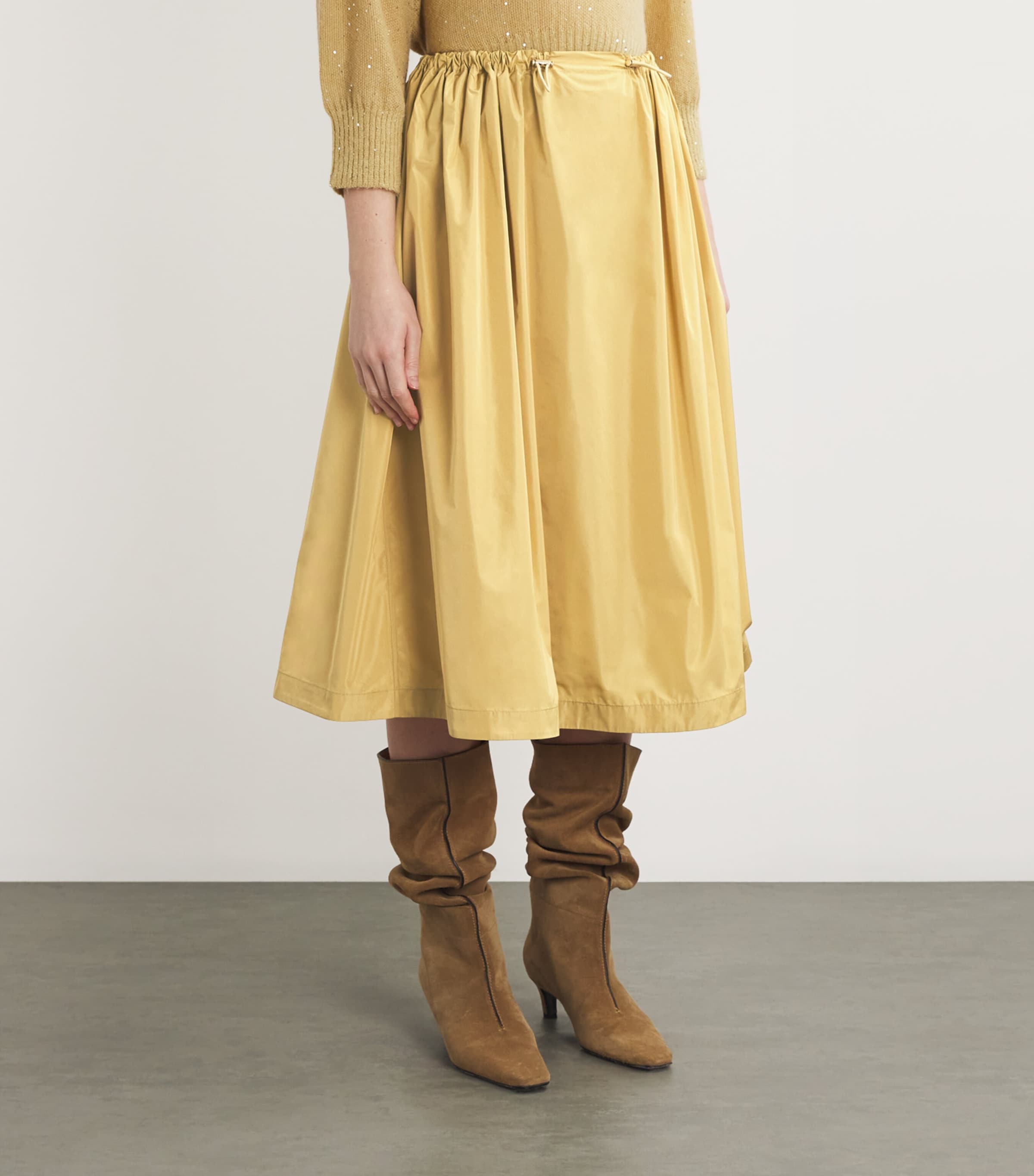 スカート FABIANA FILIPPI Taffeta skirt Fabiana Filippi Full Taffeta Skirt In Black | ModeSens