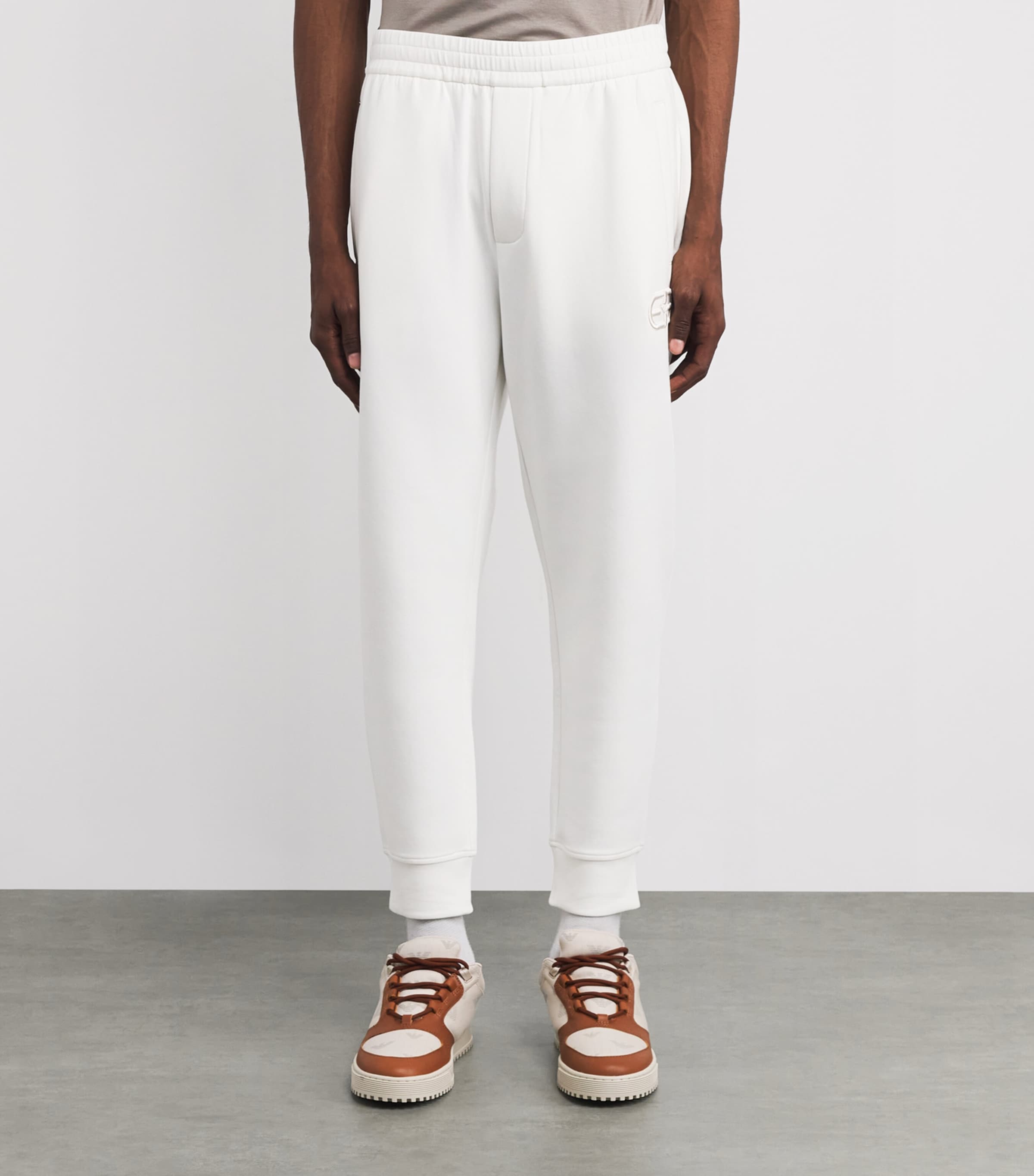 Cotton-Blend Logo Sweatpants 101 Image 3