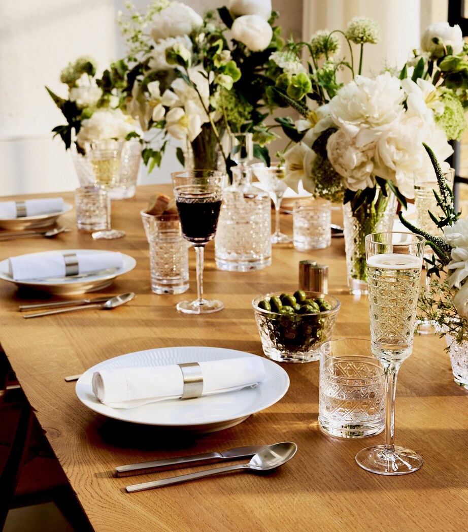 Set of 2 Crystal Red Wine Goblets (384ml) CLEAR Image 6