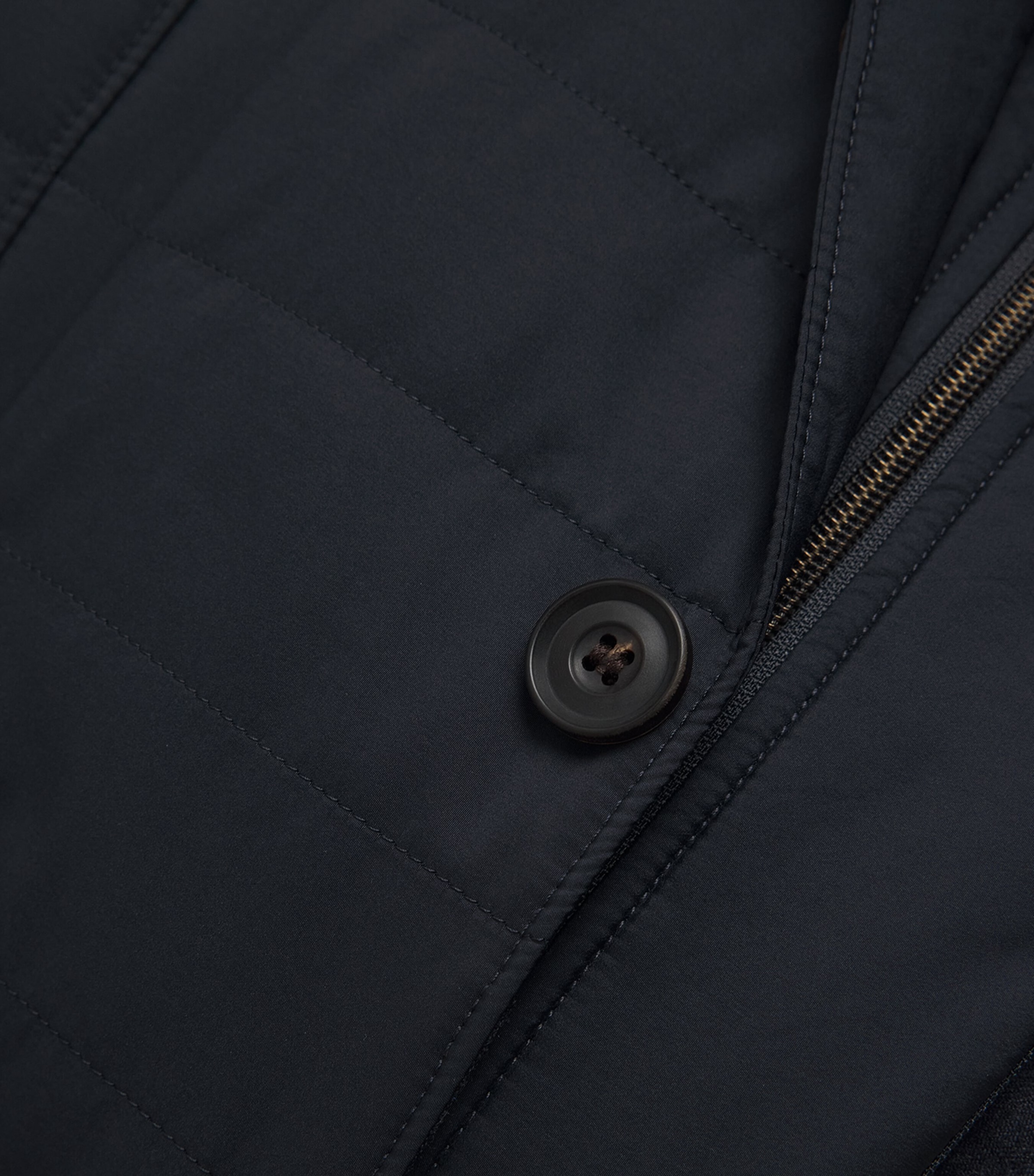 Corneliani Mens Technical Quilted Blazer Dark Blue Image 6