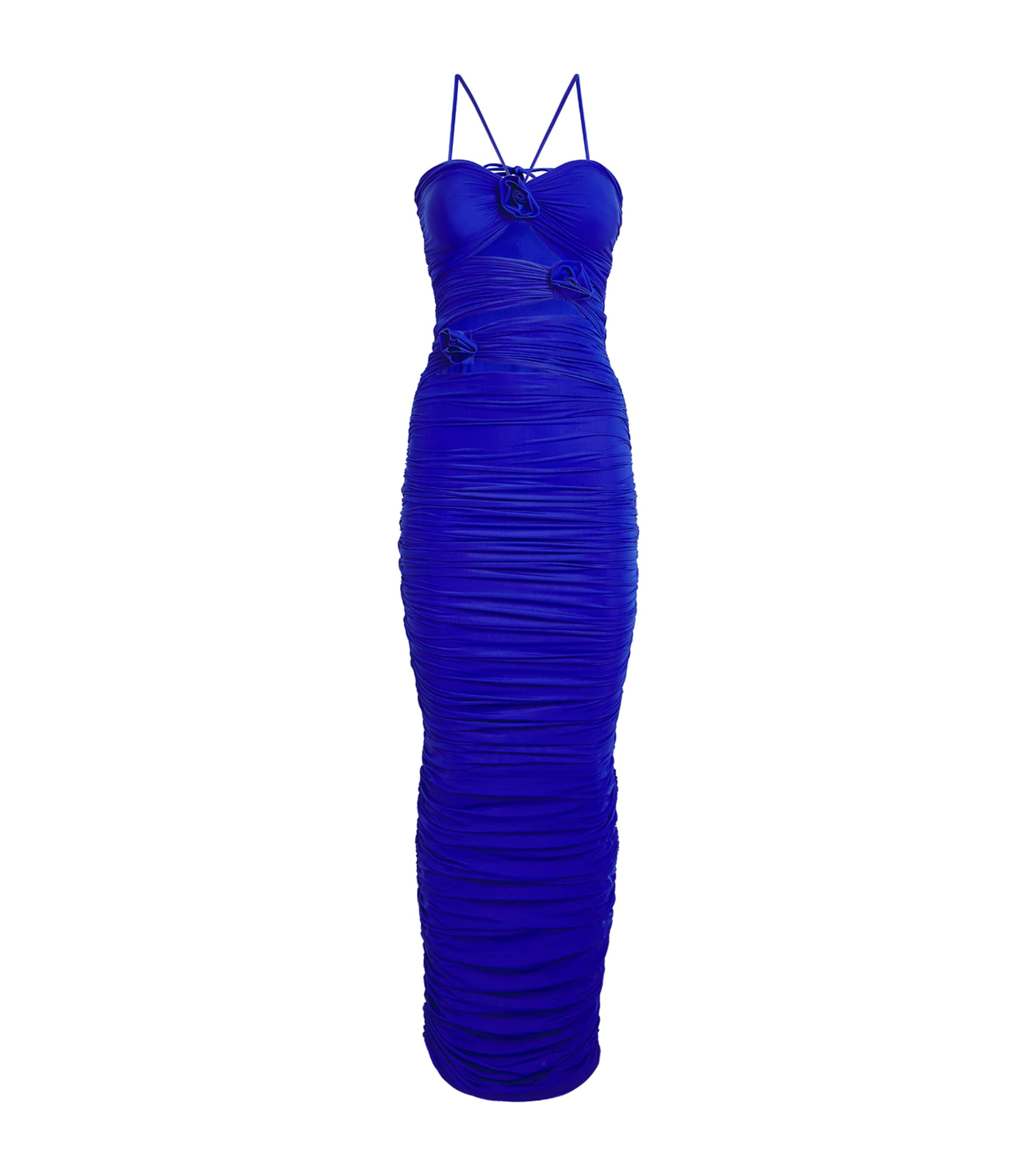Maygel Coronel Cut-out Veranera Maxi Dress In Blue