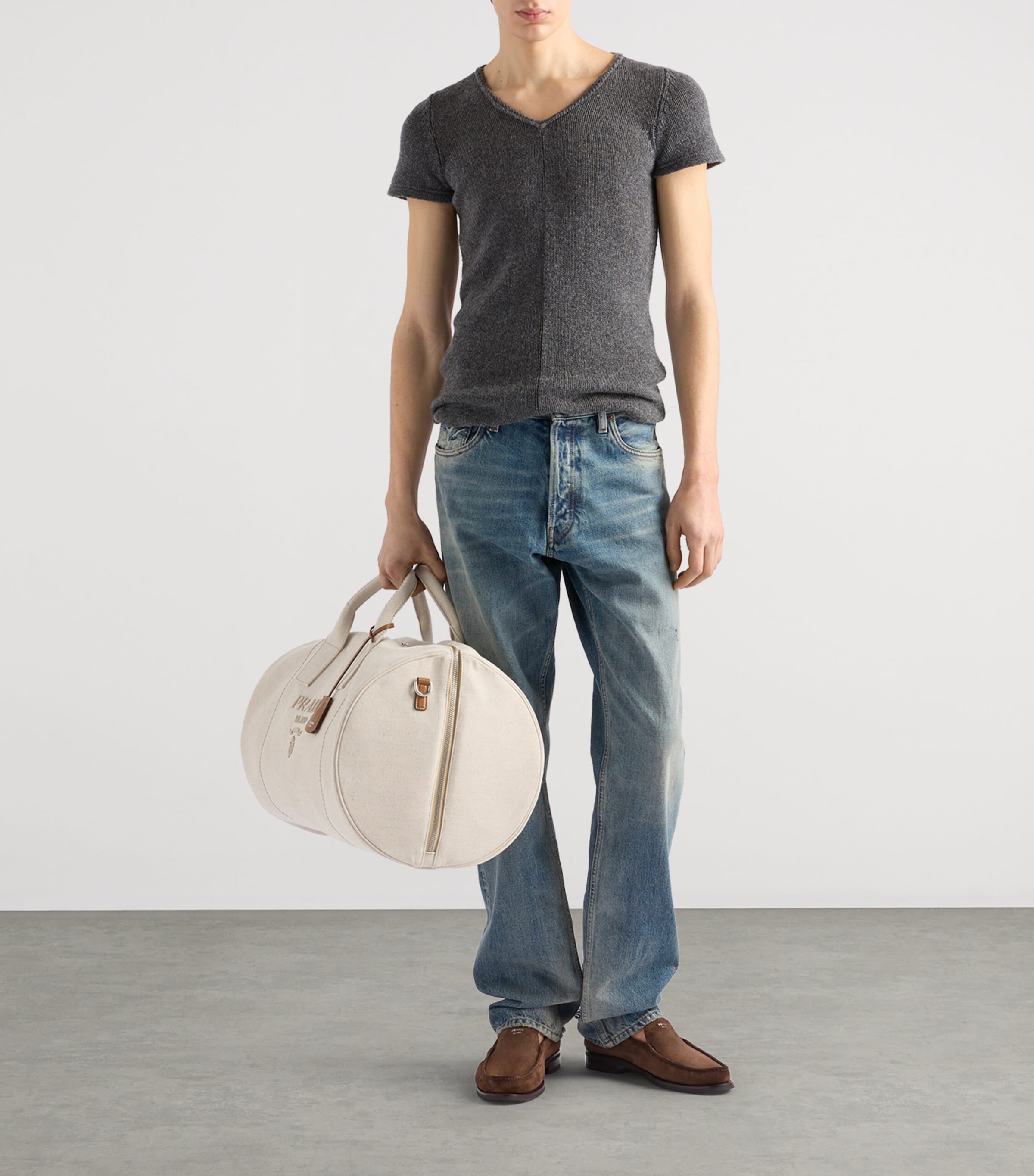 Prada Distressed Straight Jeans | Harrods UK