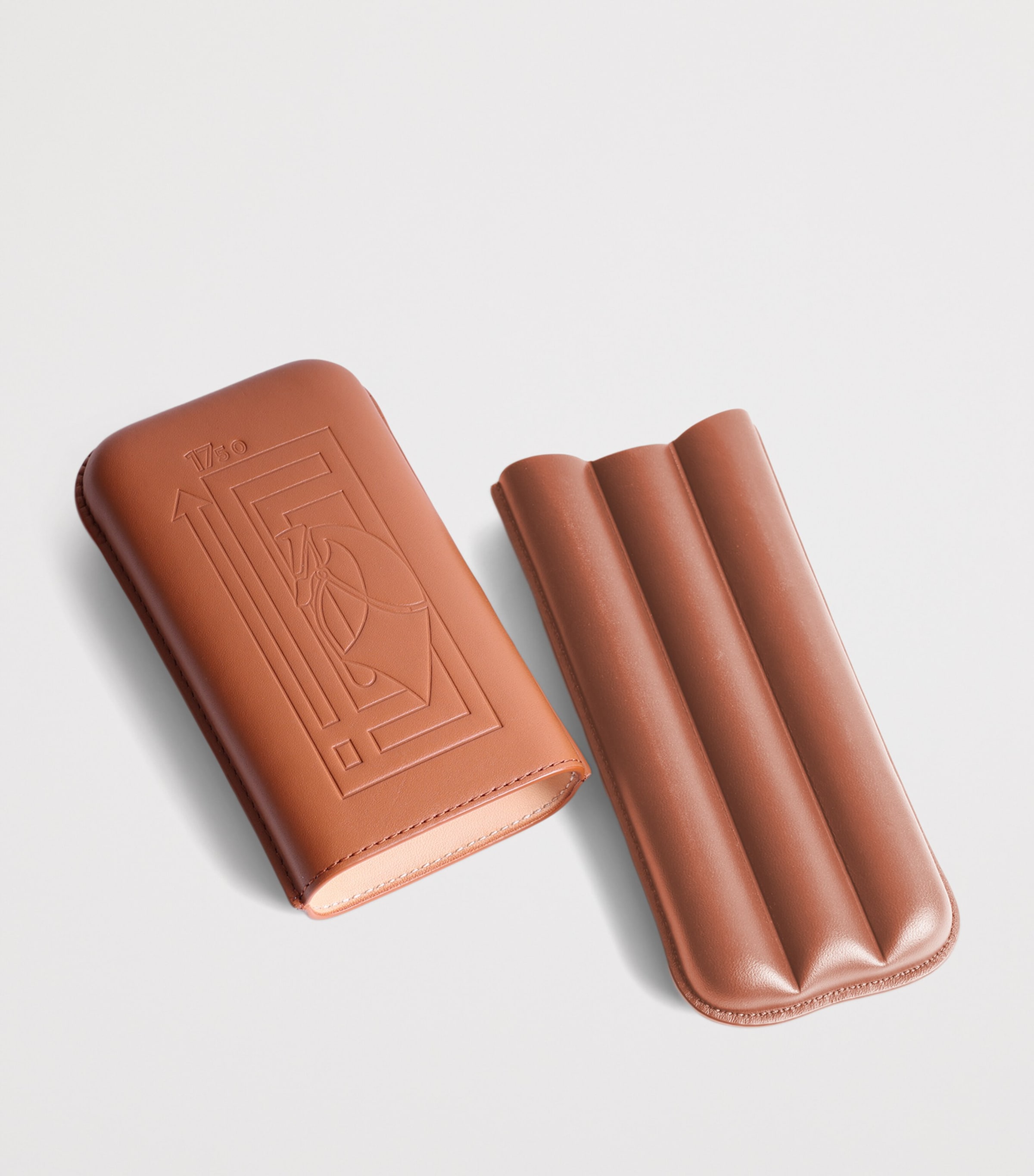 Leather Cigar Case LONDON TAN Image 2