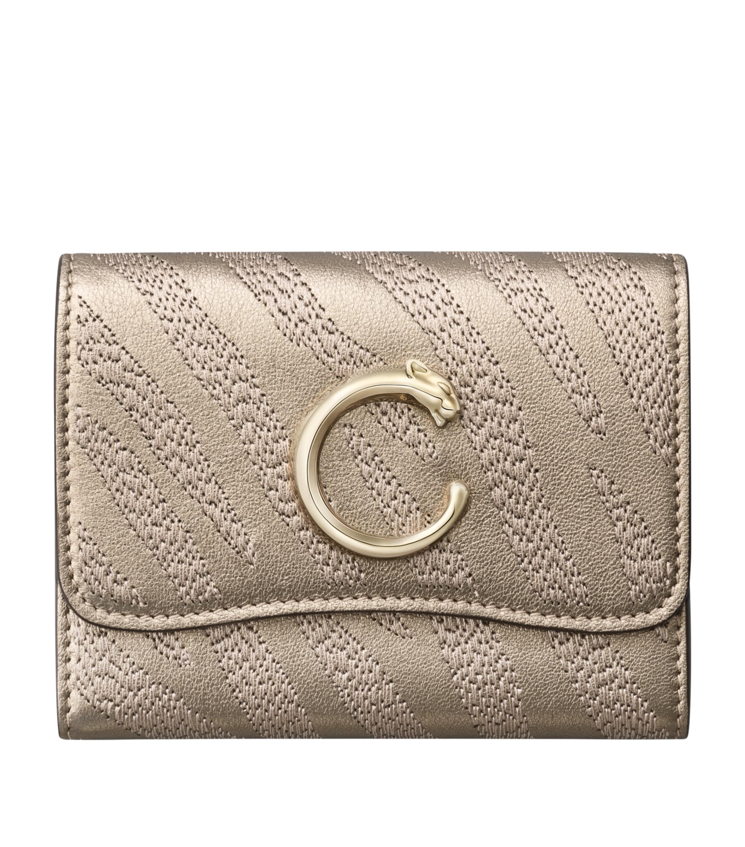 Lambskin Panthère de Cartier Wallet GOLDEN Image 1