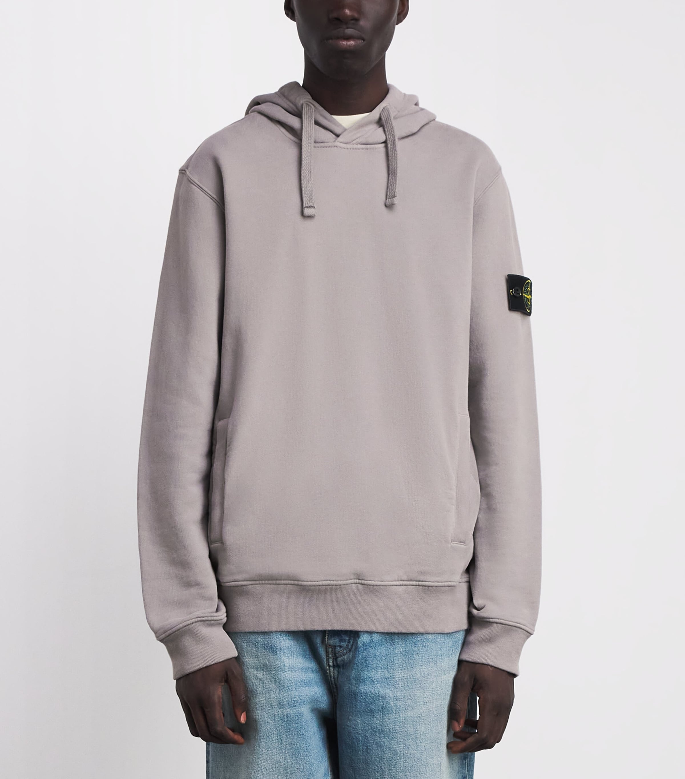 Stone Island Mens Organic Cotton Compass Hoodie Image 4