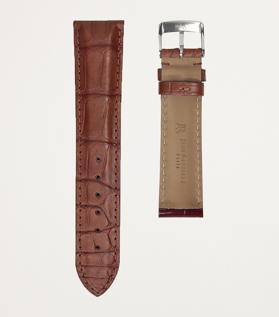 Jean Rousseau Classic 3.5 Alligator Leather Watch Strap (17mm) Brown Image 2