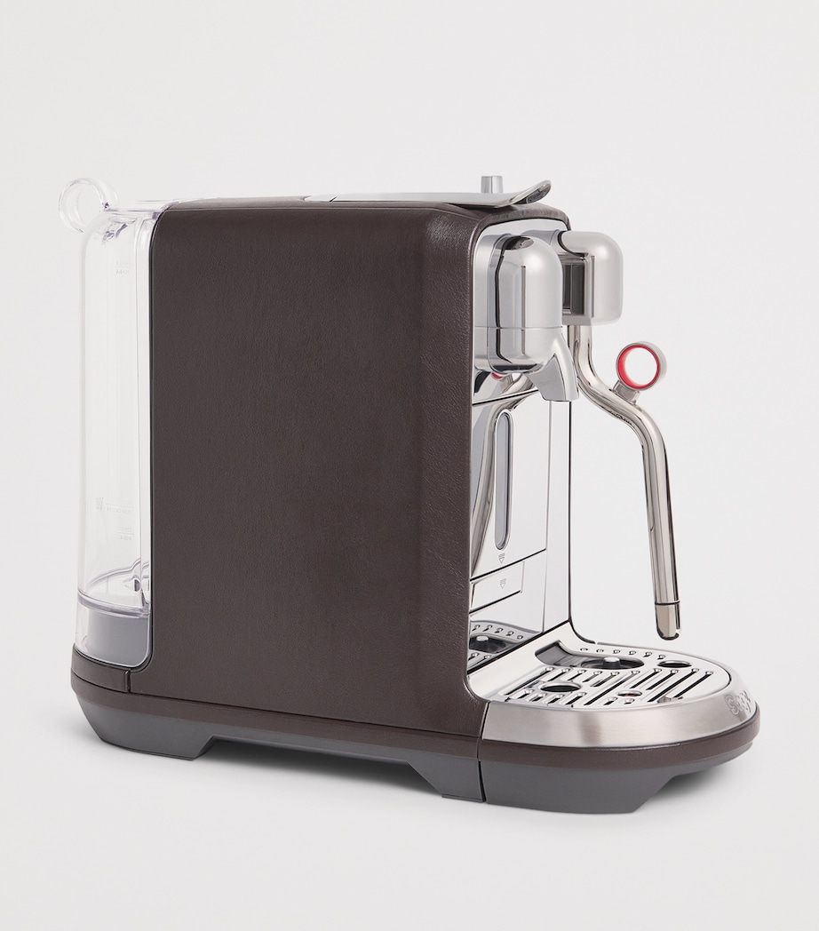 Giobagnara x Nespresso Leather-Trim Creatista Plus Coffee Machine Nappa Moka Image 2