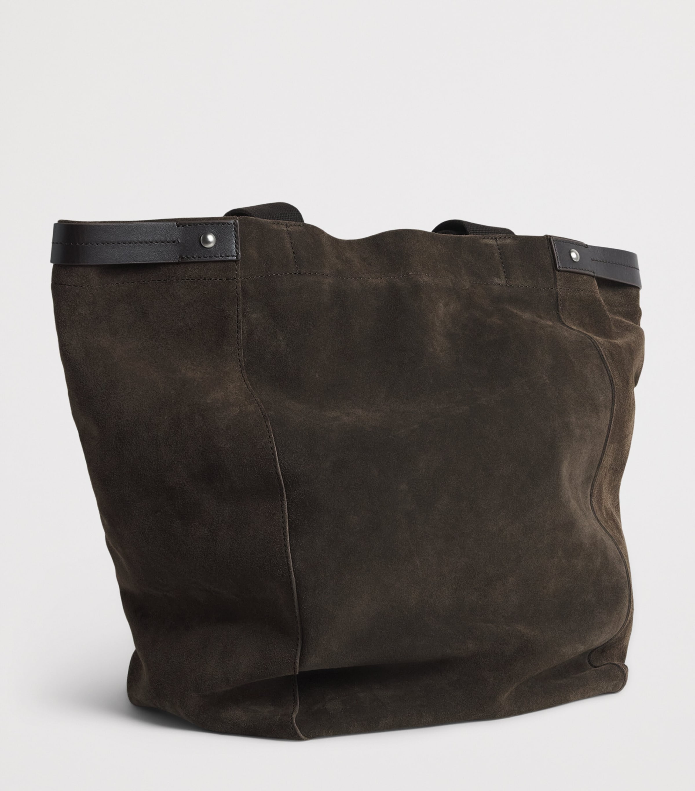 NN.07 Suede Tote Bag Deep Truffle Image 3
