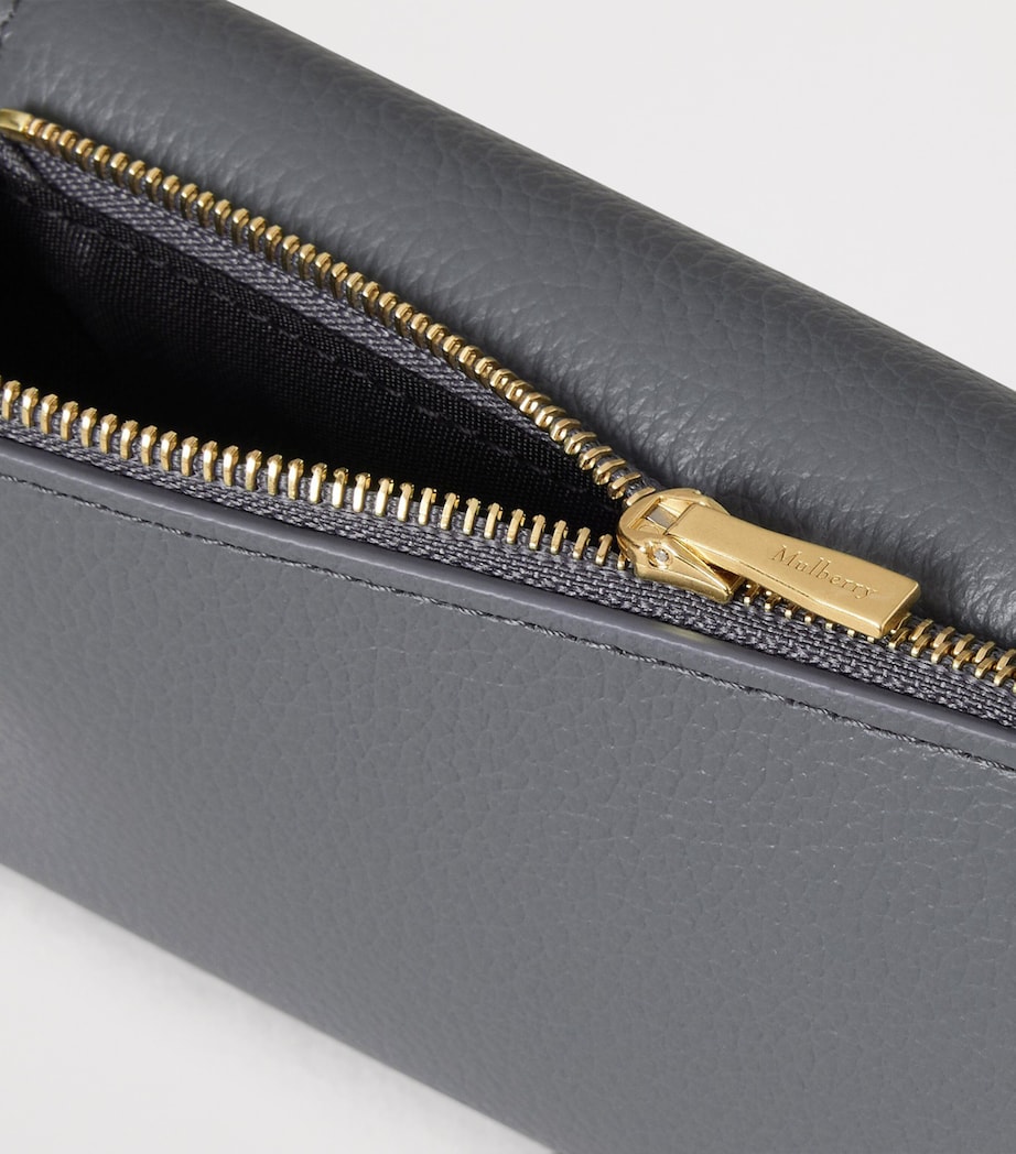 Mulberry Leather Folded Wallet Foggy Grey Image 3