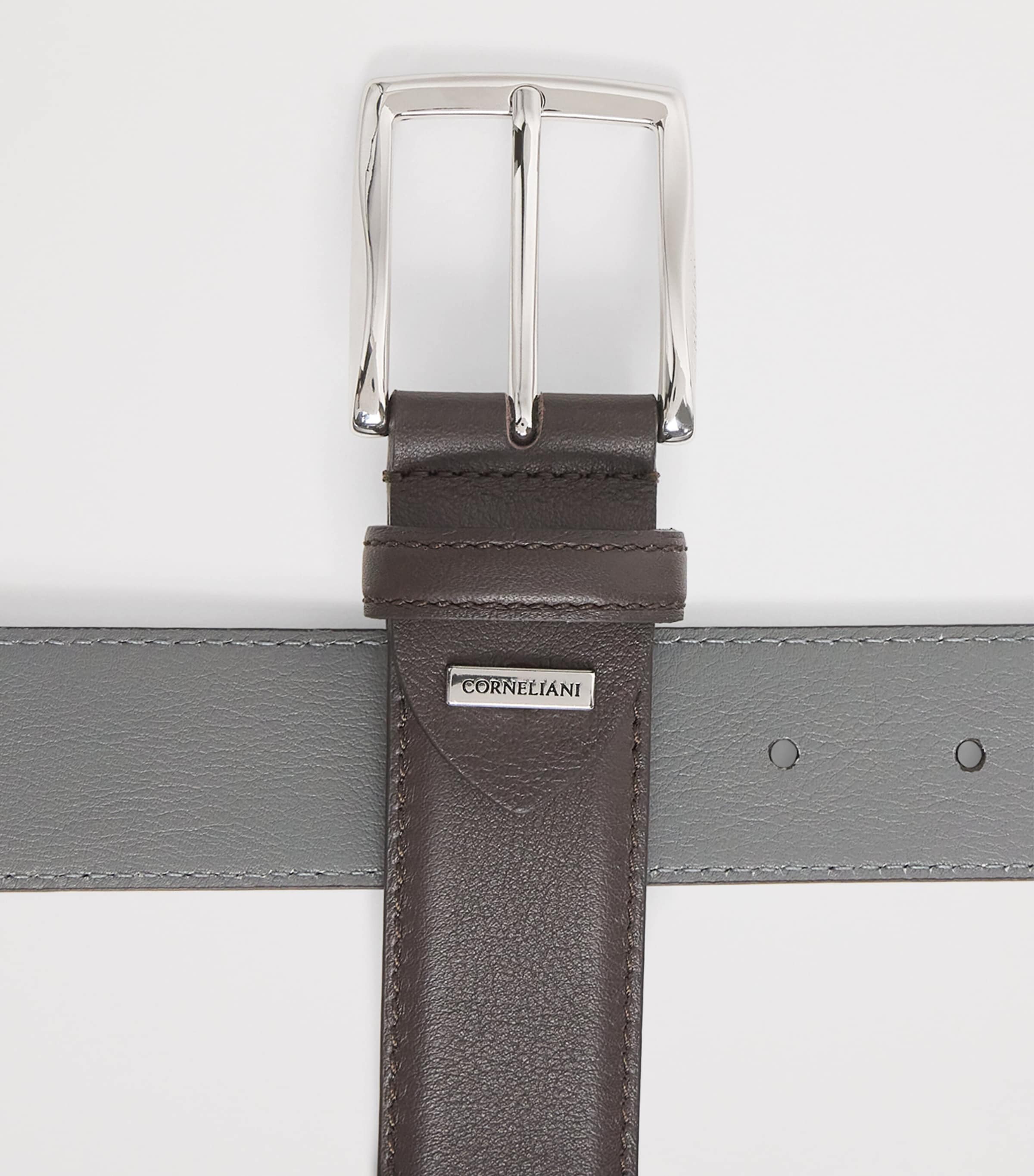 Corneliani Leather Belt Dark Brown Image 4