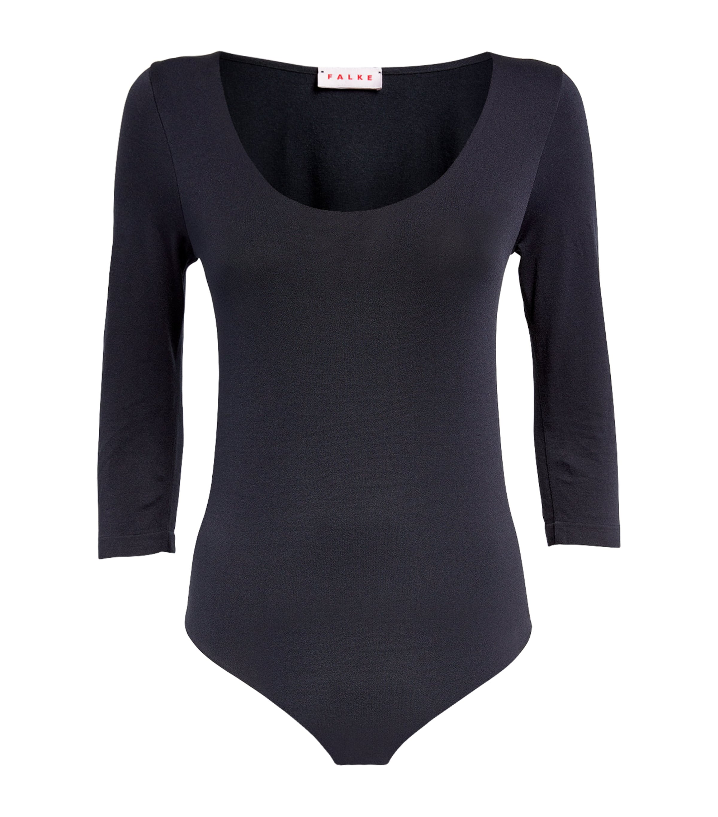 Falke Cotton-blend String Bodysuit In Blue