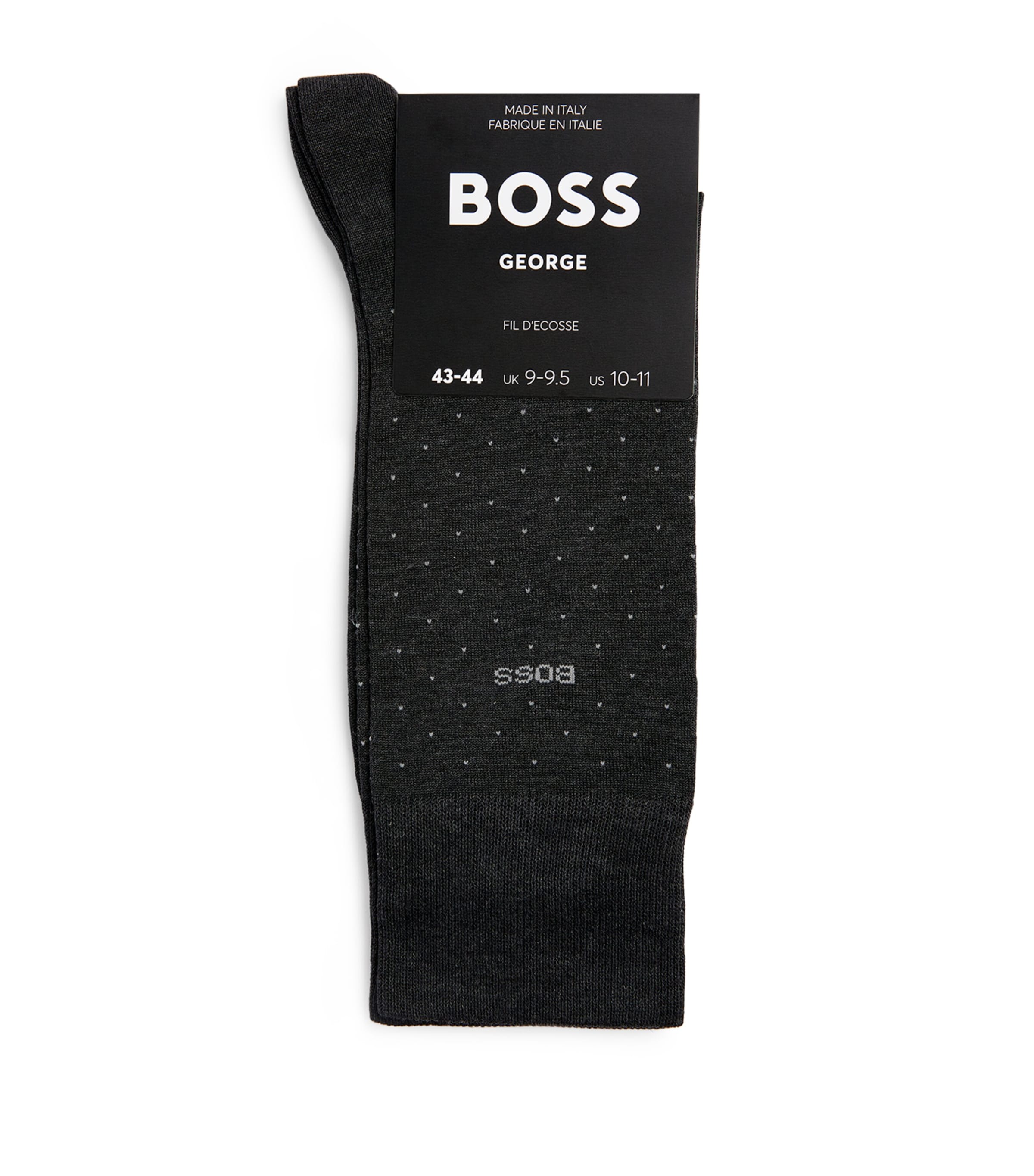 Hugo Boss George Pin Dot Socks In Black