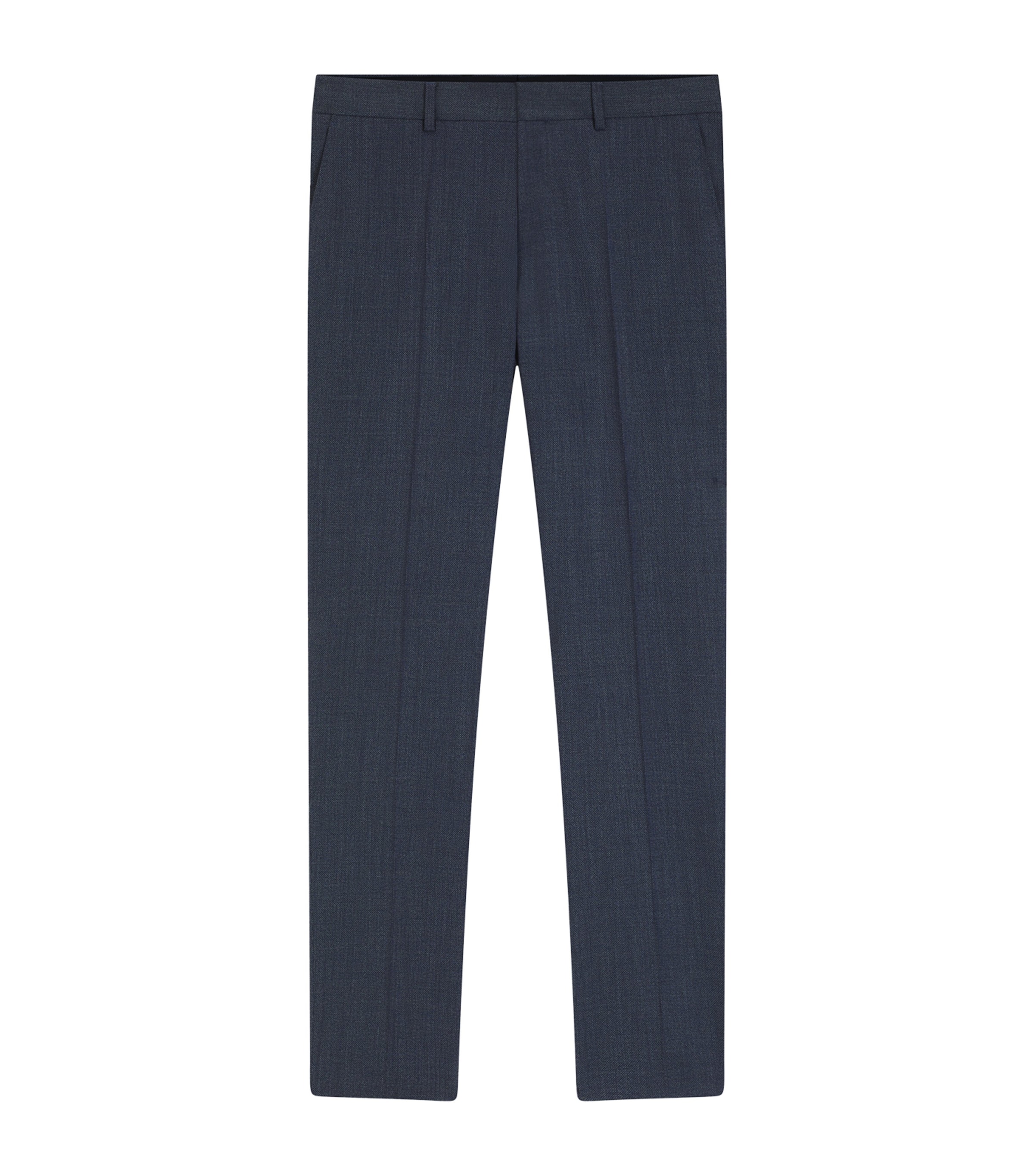 BOSS Mens Stretch-Wool Slim Trousers Image 1