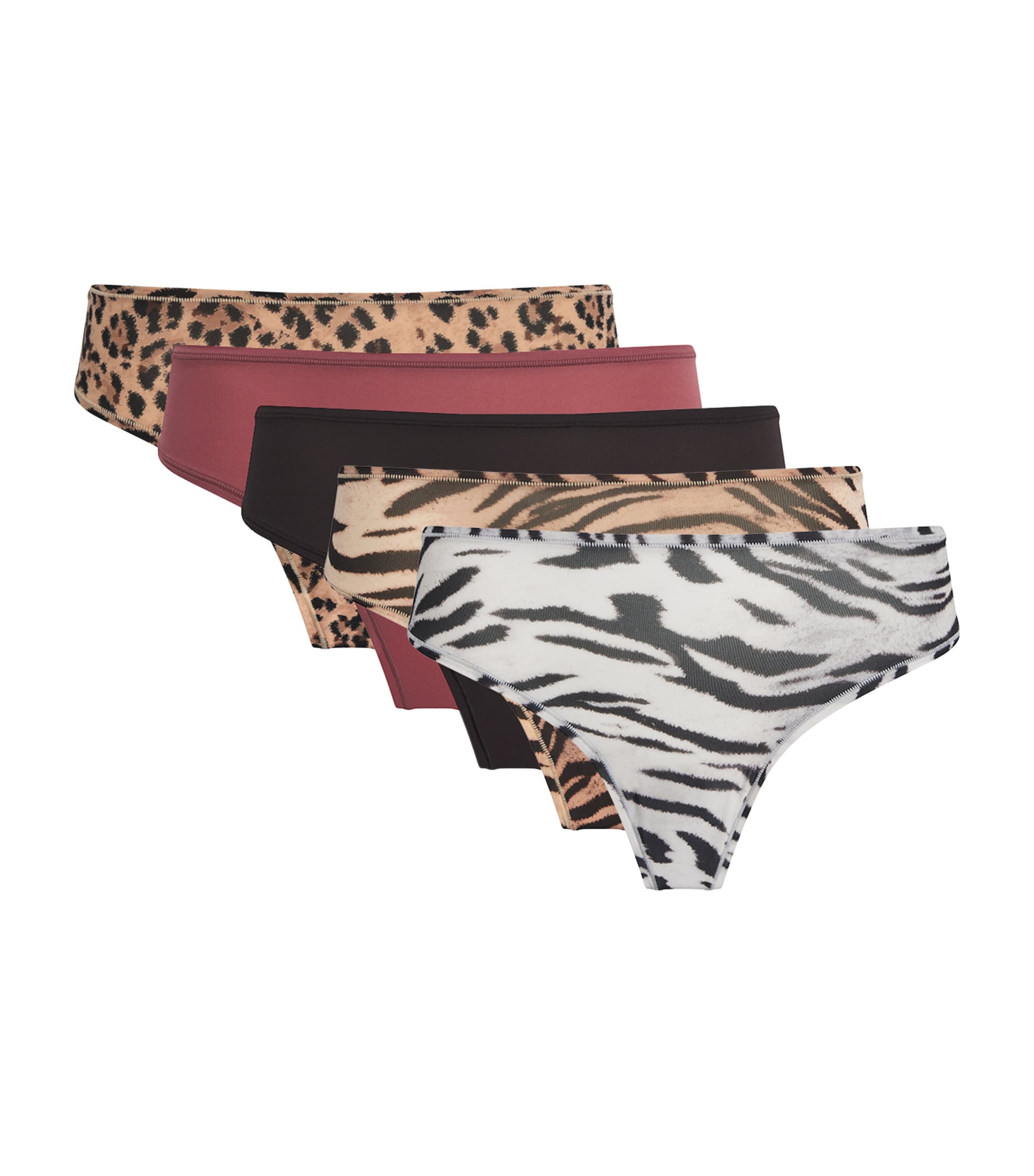 Skims Fits Everybody Assorted 5-pack Thongs In Multi