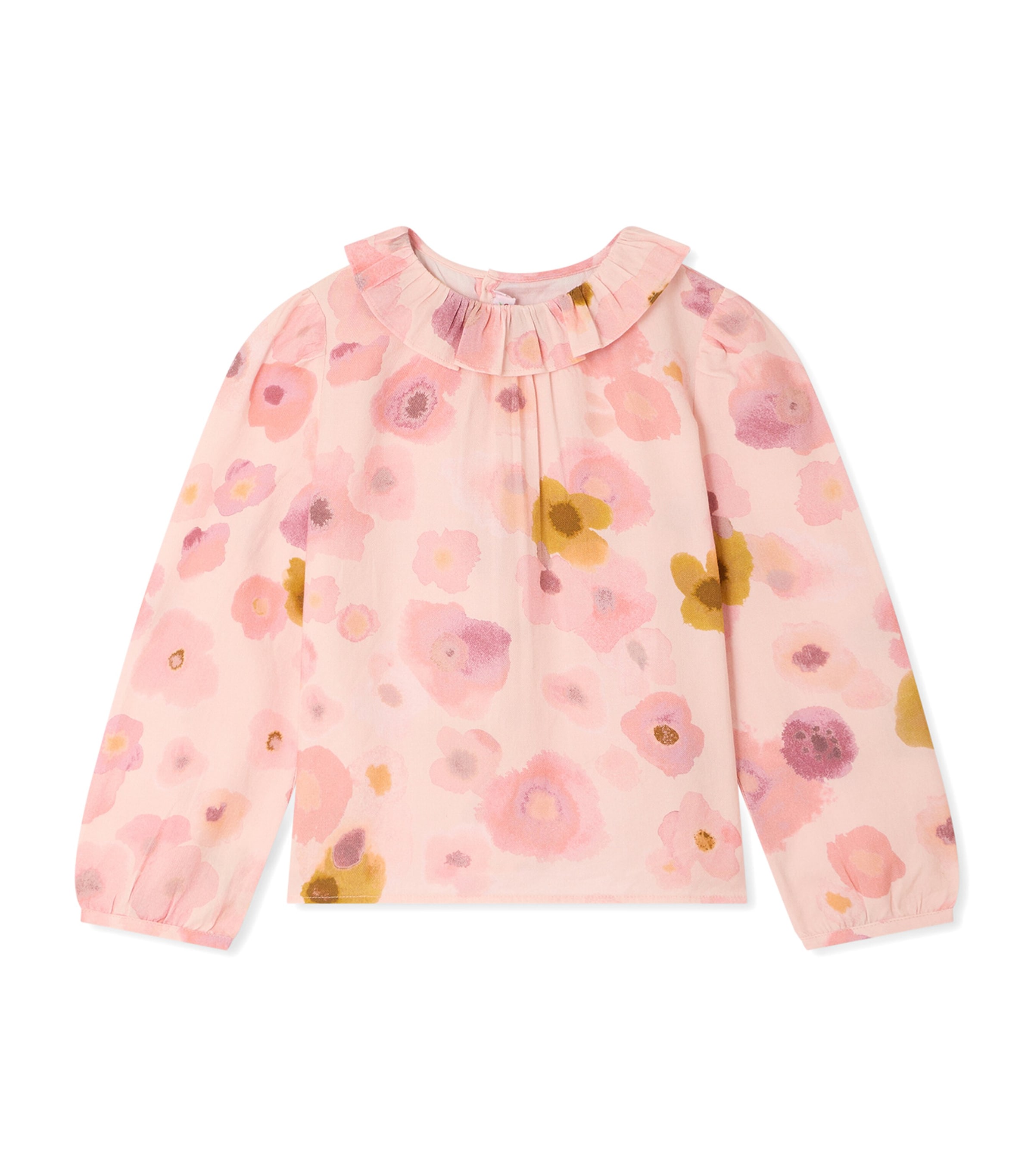 Bonpoint Cotton Floral Blouse (4-8 Years) Fl Rose Petale Image 1