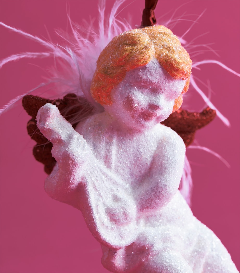 Harrods Cherub Tree Decoration Red Image 2
