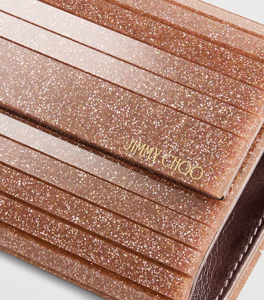 Sweetie Glitter Clutch Bag ROSE Image 3