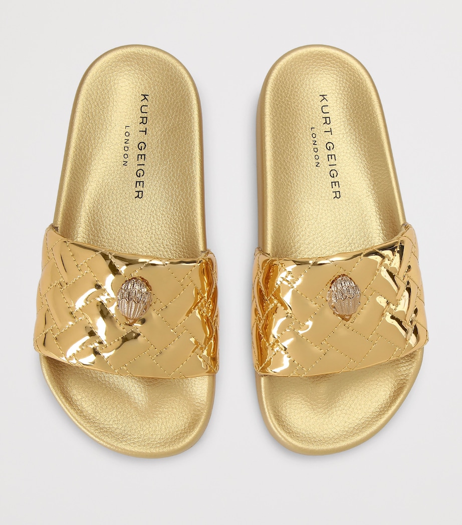 Kurt Geiger London Meena Eagle Slides Gold Image 4