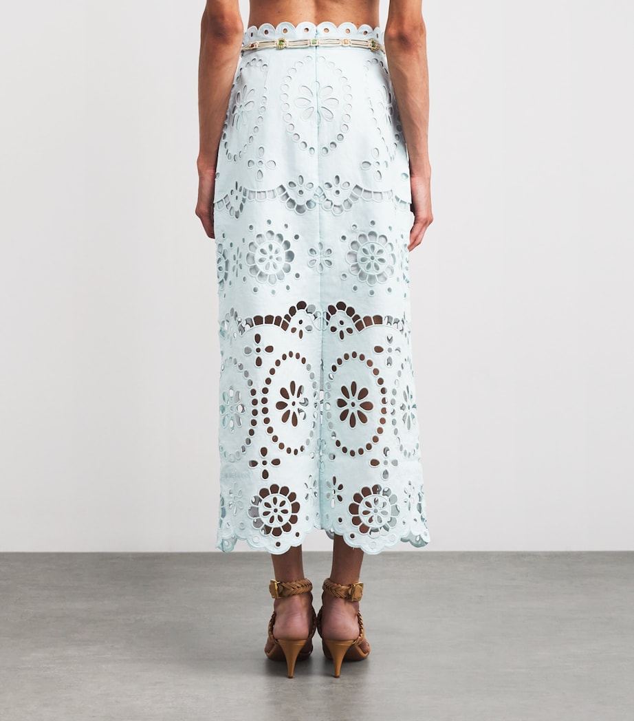 Linen Awaken Midi Skirt MINTMIT Image 4