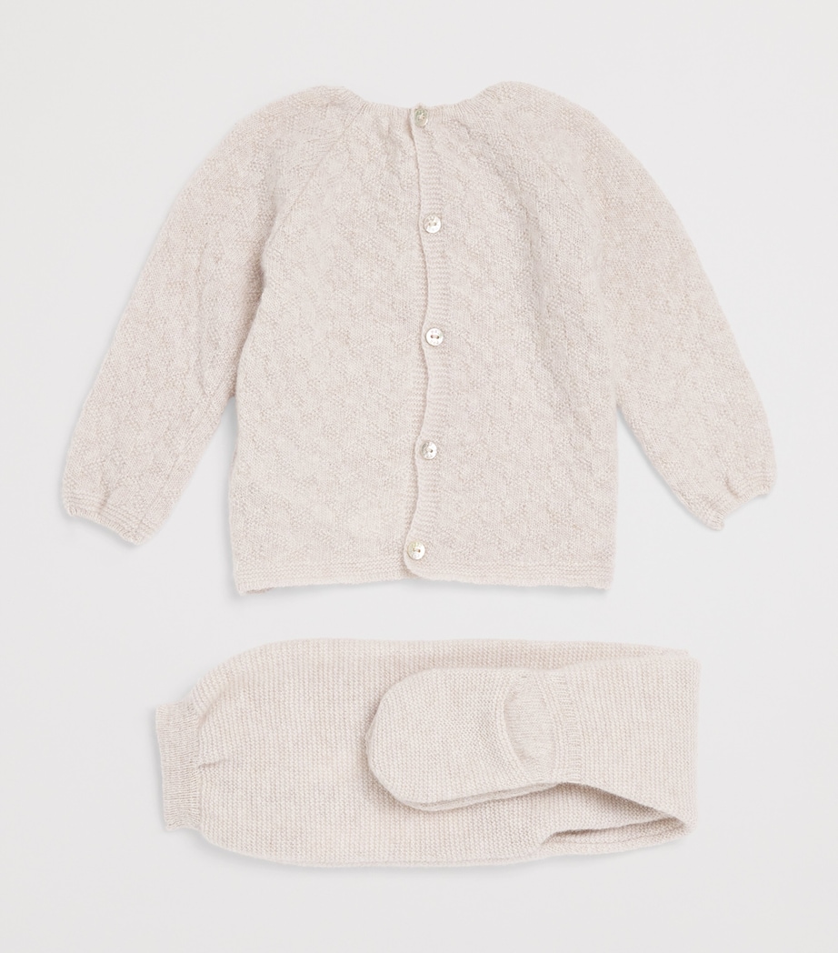 Wool-Cashmere Top and Leggings Set (0-6 Months) 64 H109 Image 2