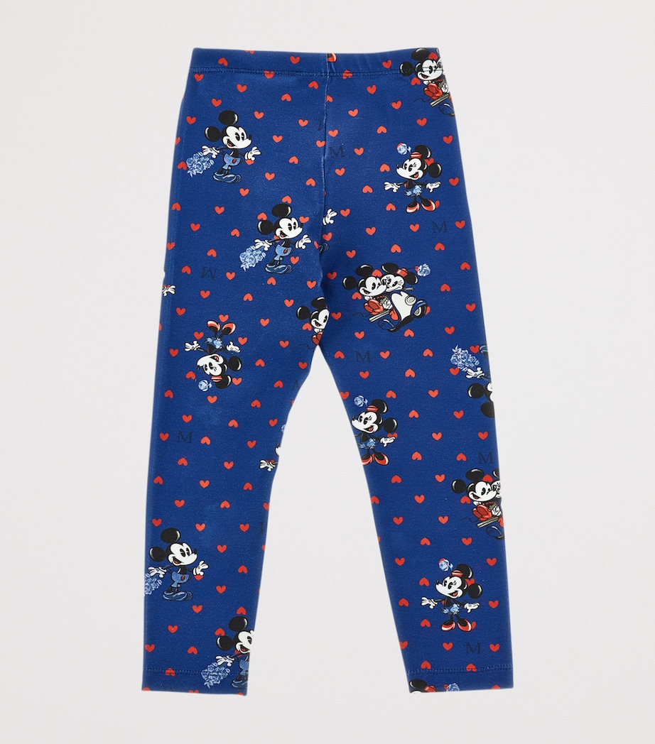 x Disney Stretch-Cotton Printed Leggings (2-12 Years) BLU NAVY Image 2