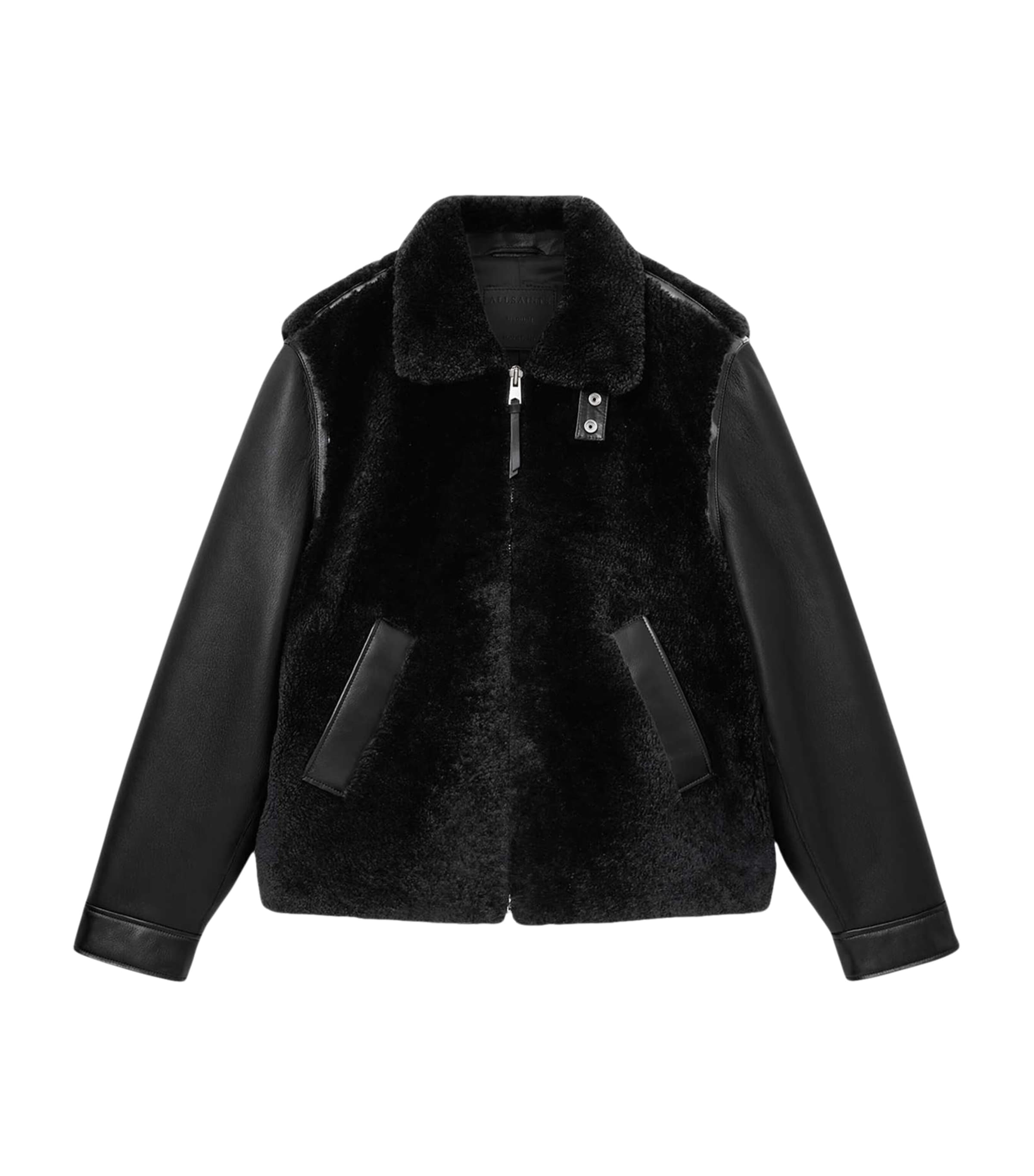 Shearling-Leather Conyer Jacket BLACK Image 1