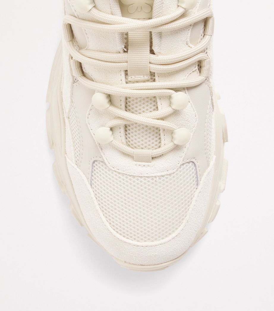 Leather Low-Top Sneakers IVORY Image 5