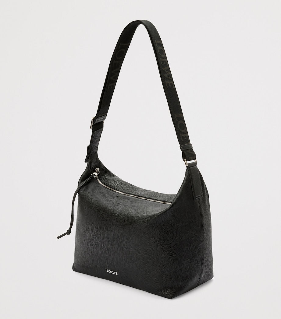 Leather Cubi Cross-Body Bag BLACK Image 4