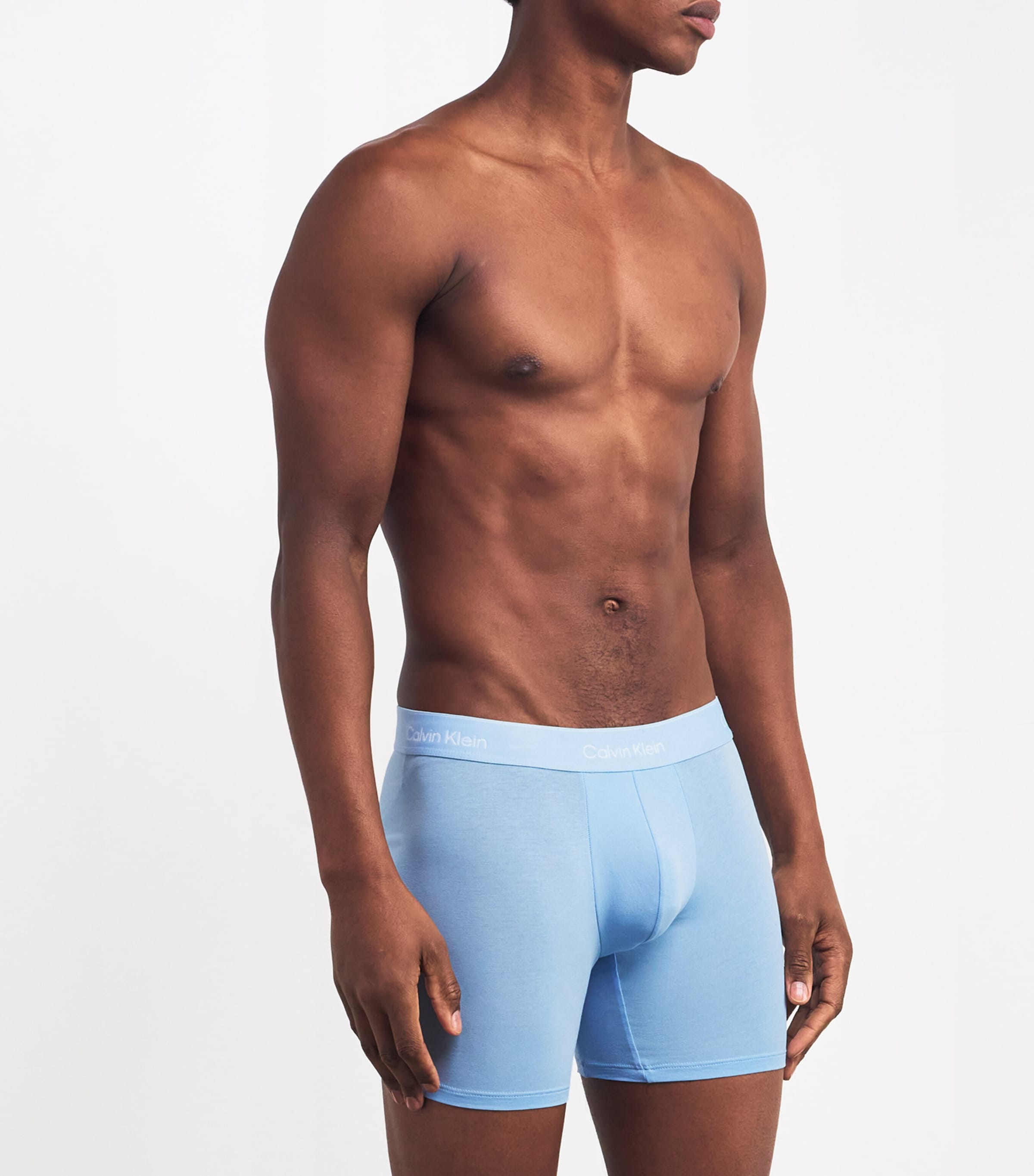 Cotton Stretch Icon Boxer Briefs (Pack of 3) W8O-BLUE Image 2