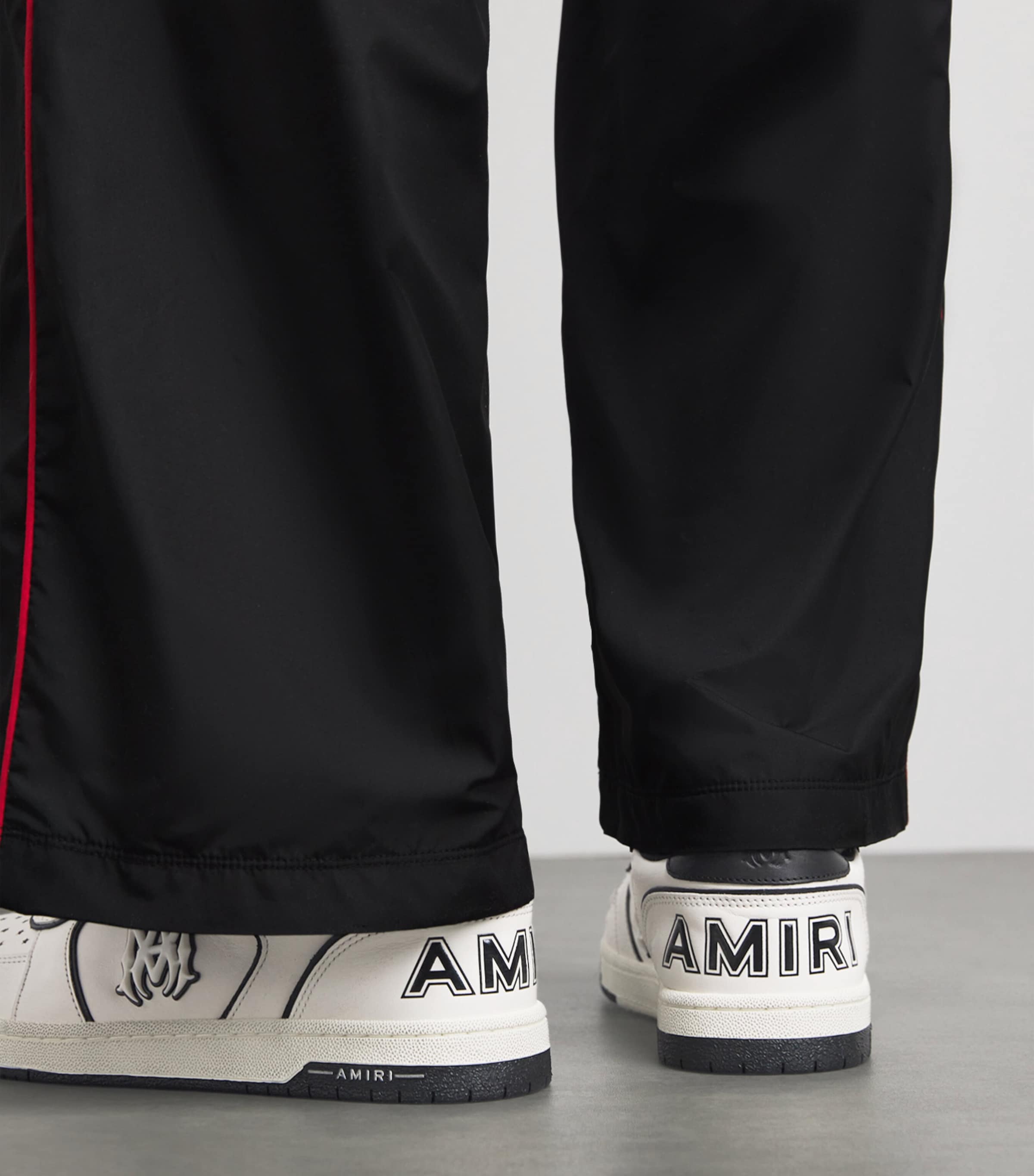 AMIRI Leather Newport Sneakers Ivory Image 2