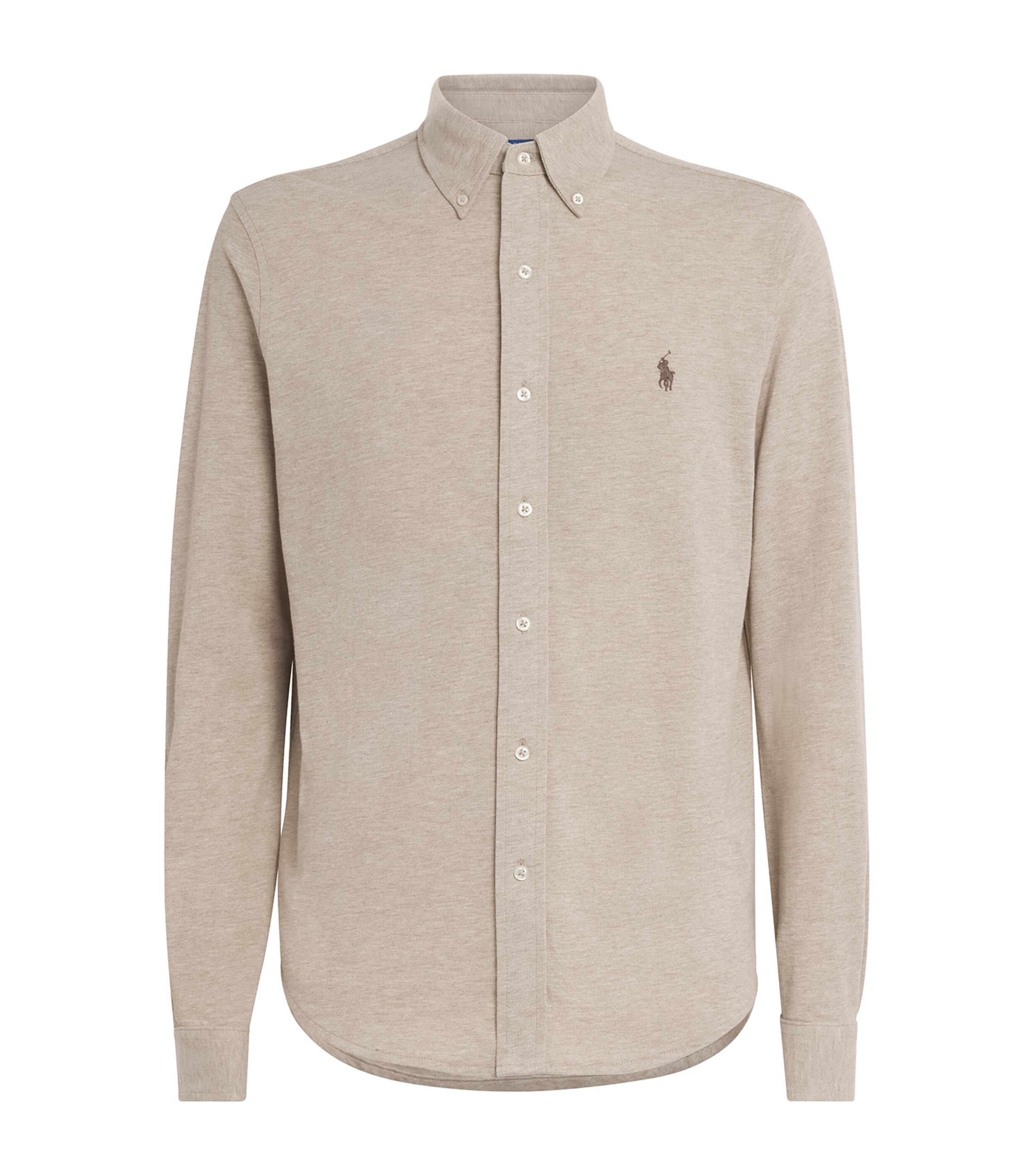 Polo Ralph Lauren Mens Cotton Featherweight Shirt Tscn Beige Image 1