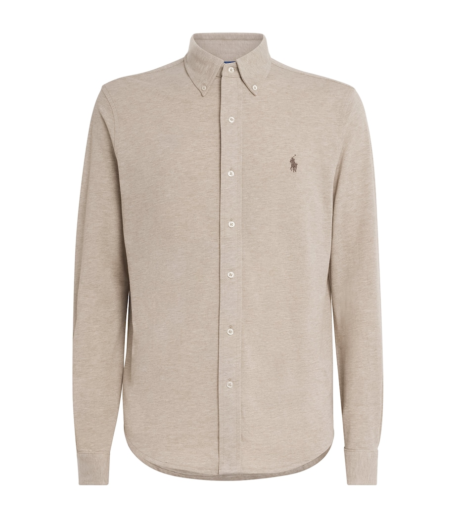 Polo Ralph Lauren Mens Cotton Featherweight Shirt Tscn Beige Image 1