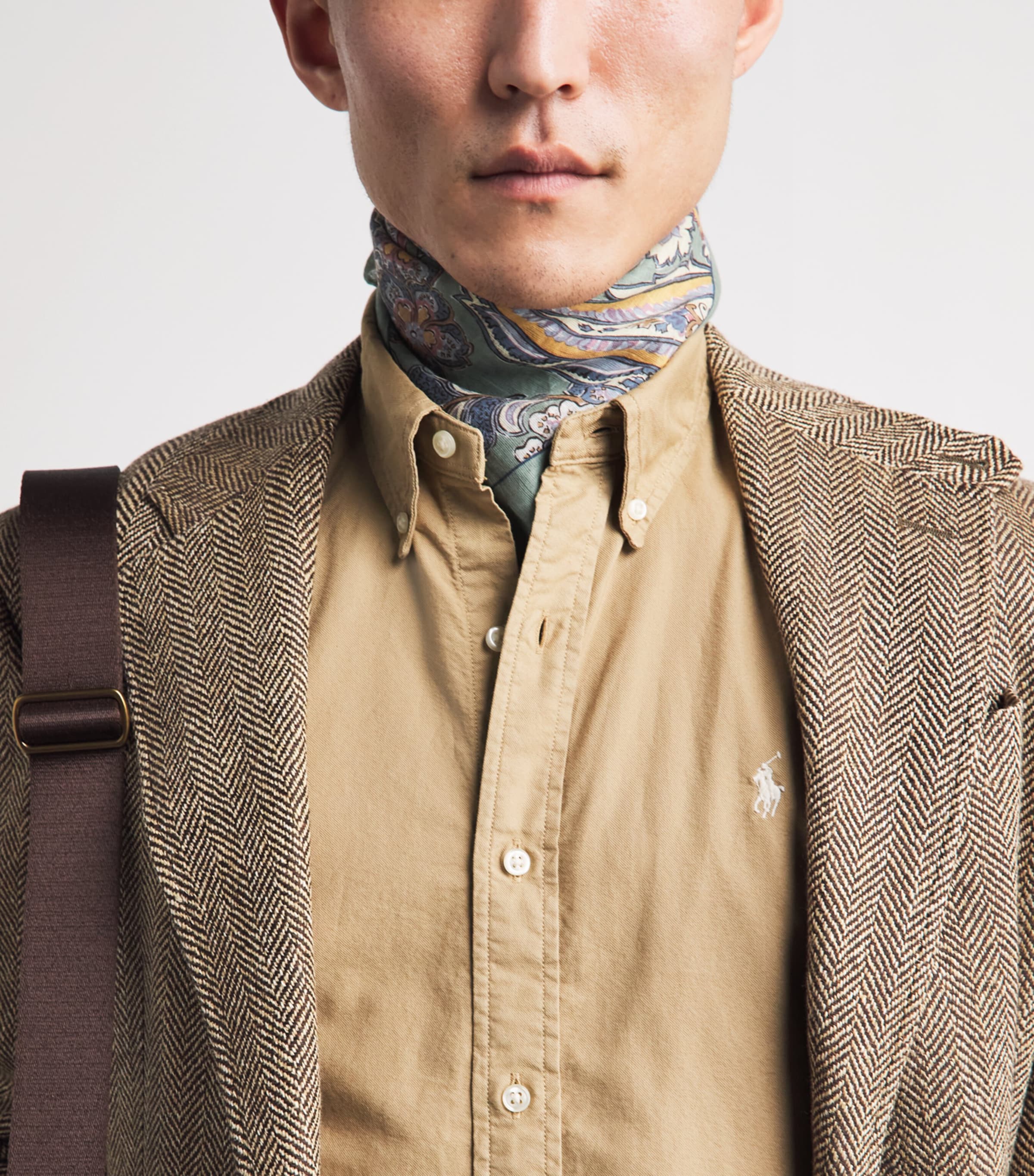 Polo Ralph Lauren Mens Cotton Garment-Dyed Oxford Shirt Cafe Tan Image 3
