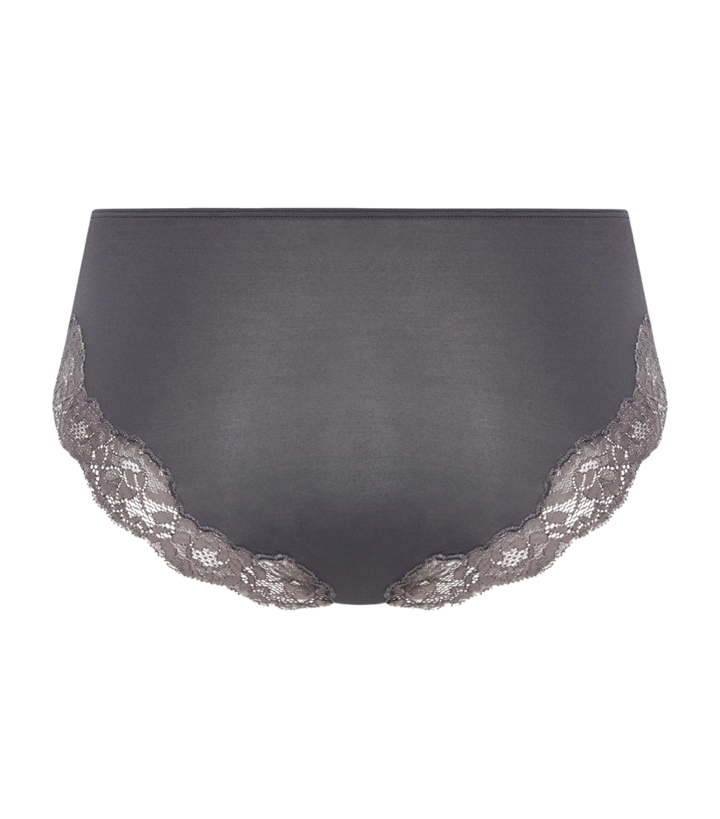 Hanro Womens Lace-Trim Midi Briefs Boulevard Image 3