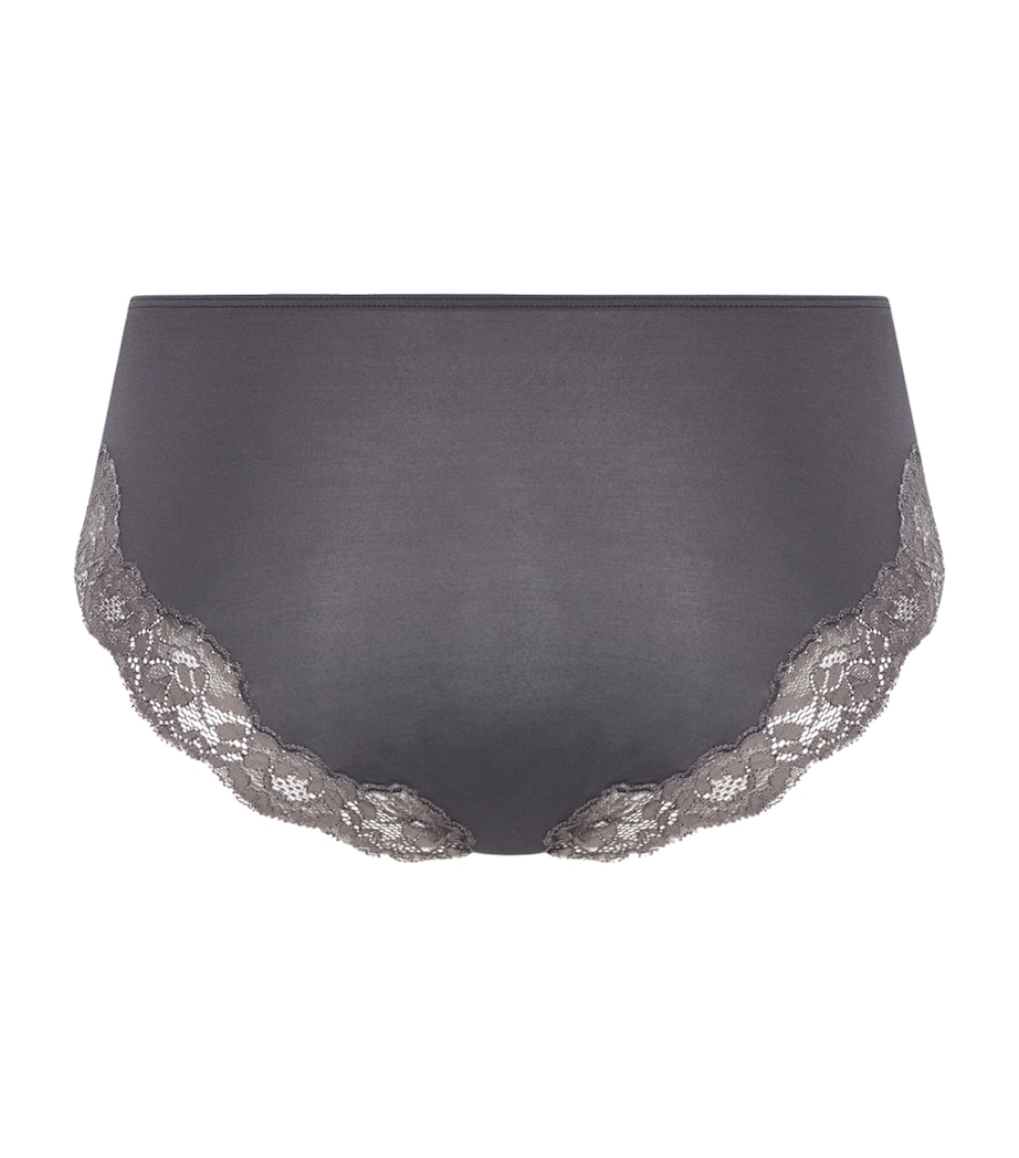 Hanro Womens Lace-Trim Midi Briefs Boulevard Image 3