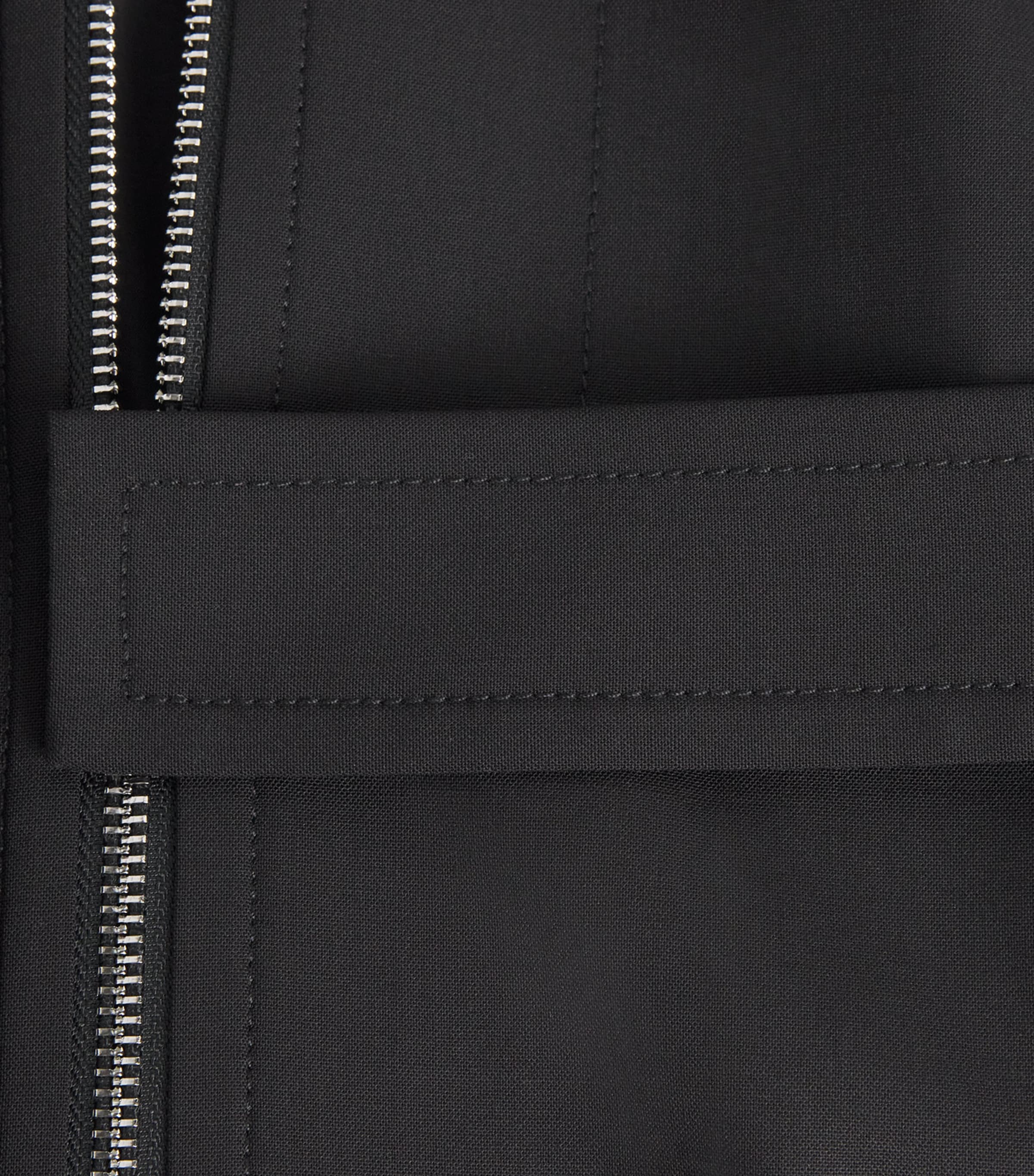 Stretch-Wool Field Jacket 001 BLACK Image 6