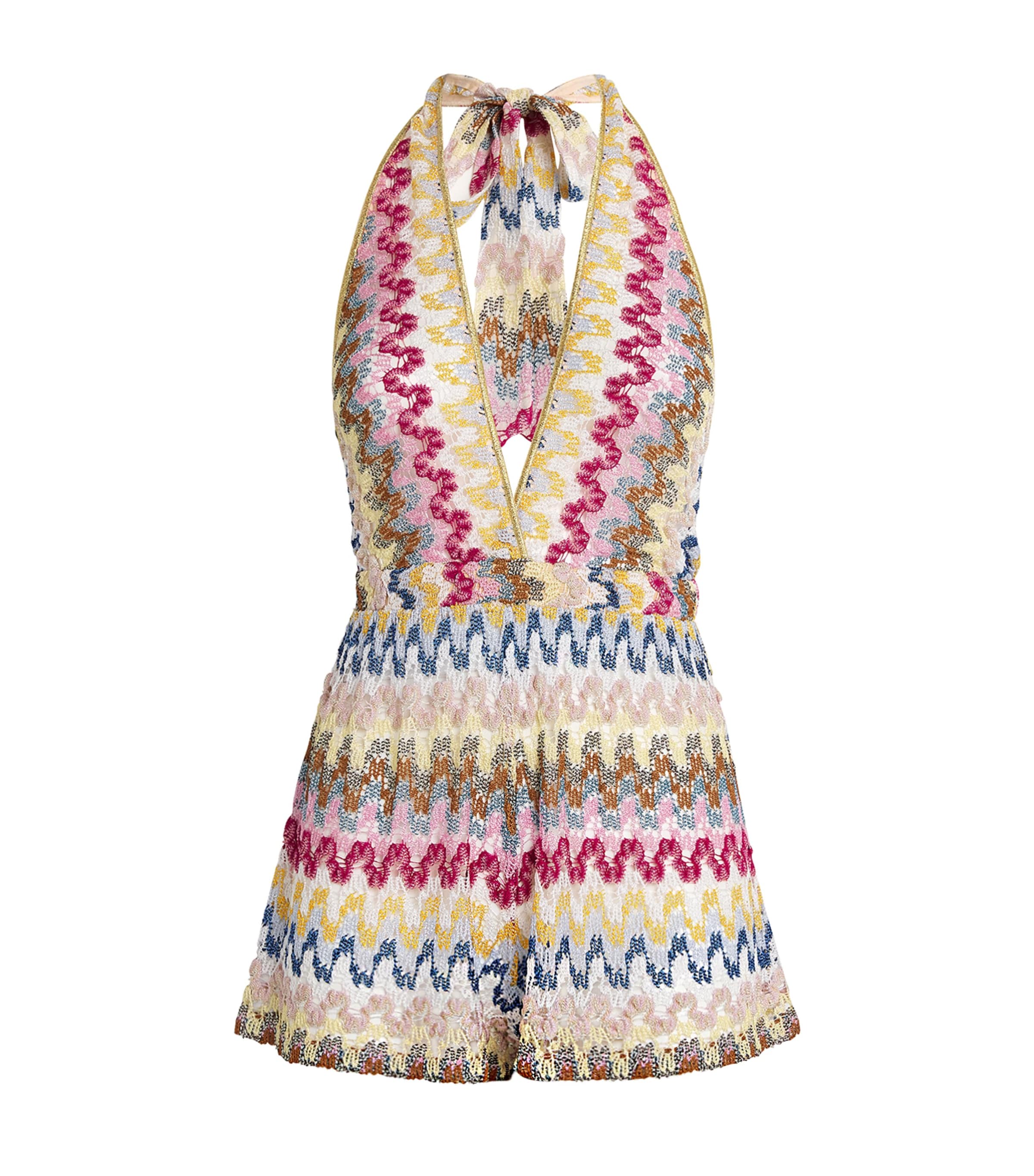 MISSONI CROCHET HALTERNECK PLAYSUIT