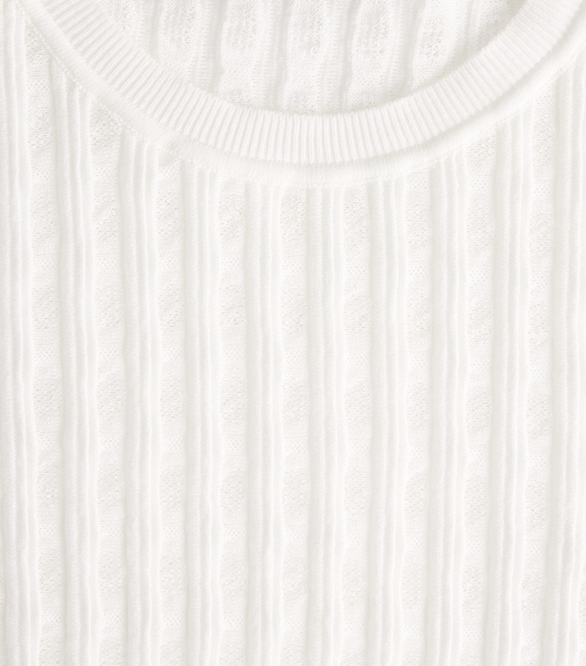 VALENTI Womens Organic Cotton-Blend Knit Ibiza T-Shirt White Image 6