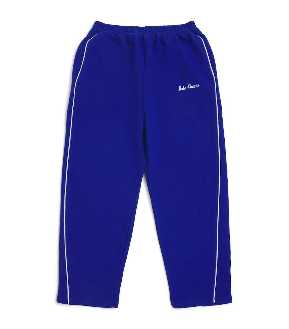 Bobo Choses Cotton Logo Sweatpants (8-9 Years) Midnight Blue Image 1