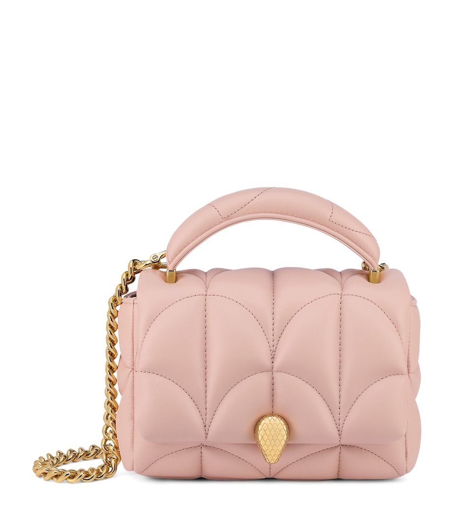 Small Leather Serpenti Sugarloaf Top-Handle Bag PINK MEDIUM Image 1