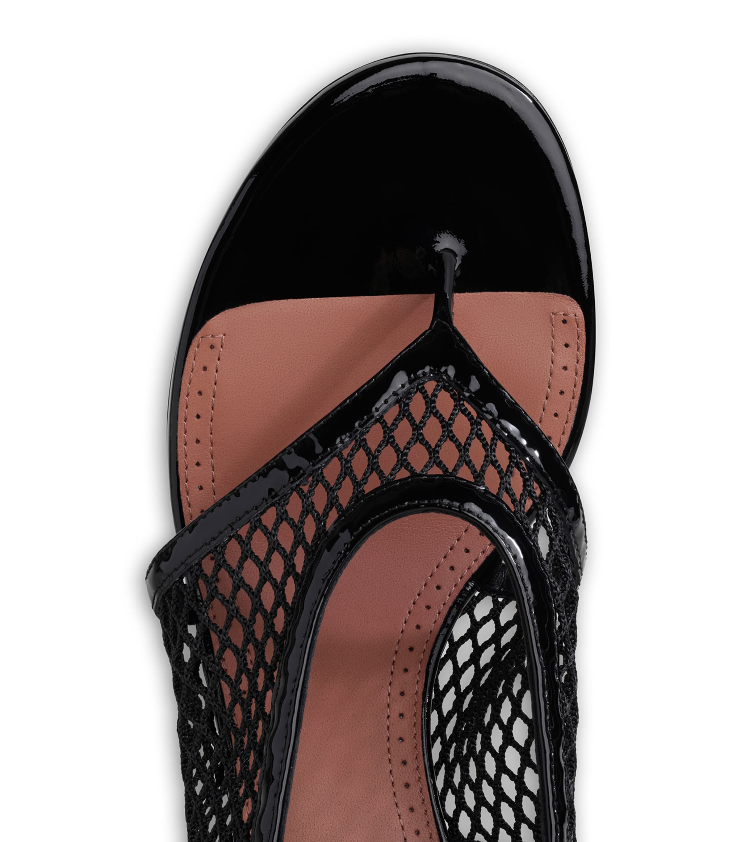 Alaïa Fishnet Sandals 55 Black Image 4