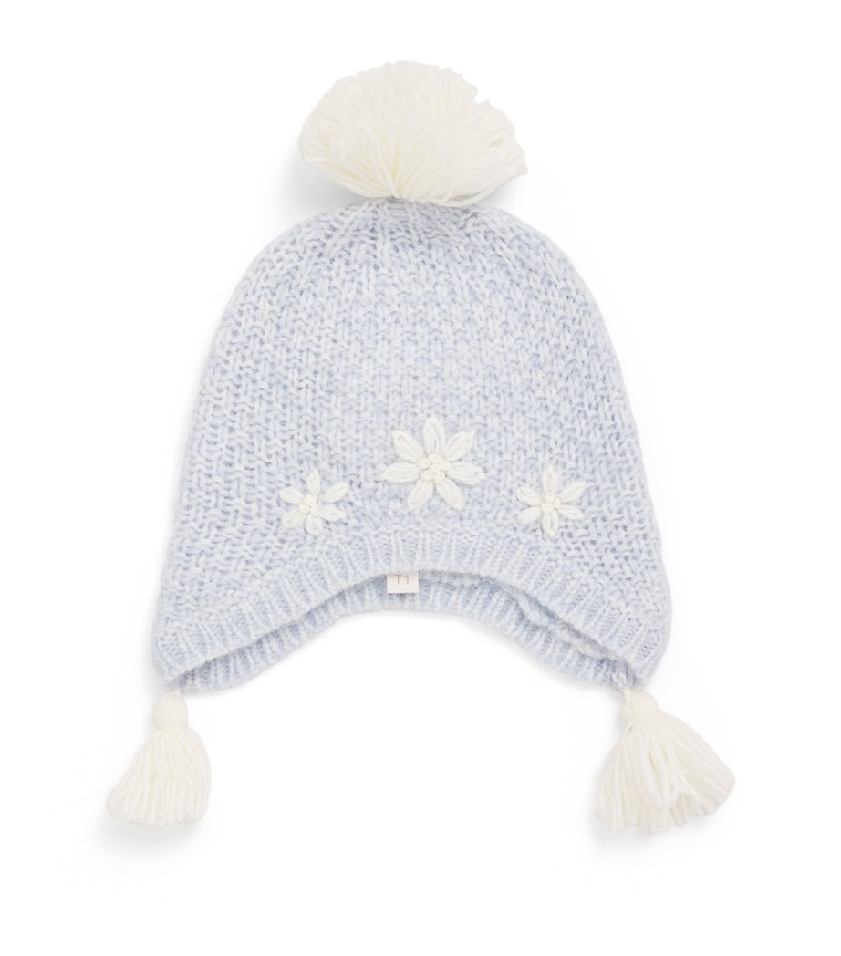 Louise Misha Knitted Isolina Beanie (0-24 Months) Cloud Image 1