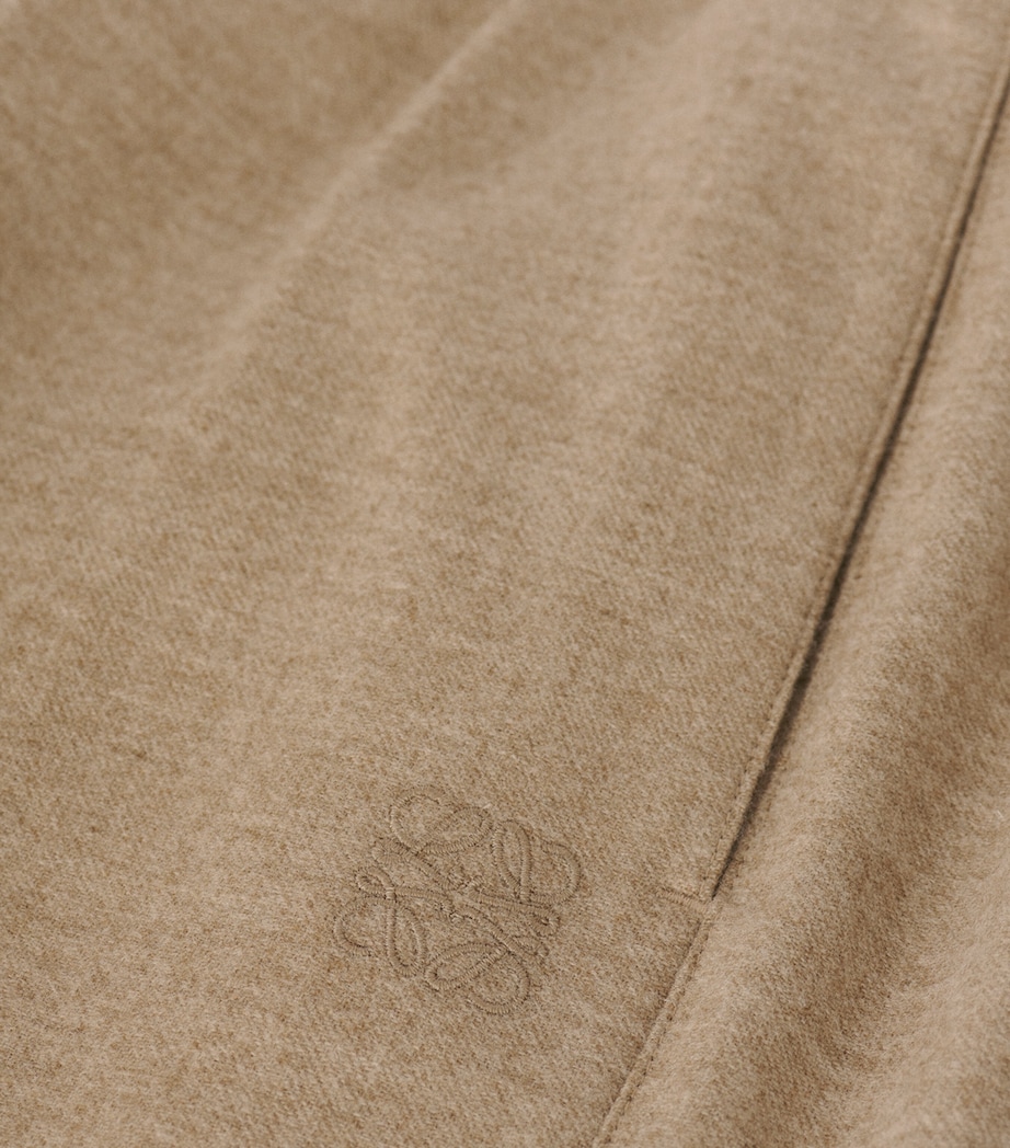 Wool-Cashmere-Blend Pleated Trousers BEIGE MELANGE Image 5
