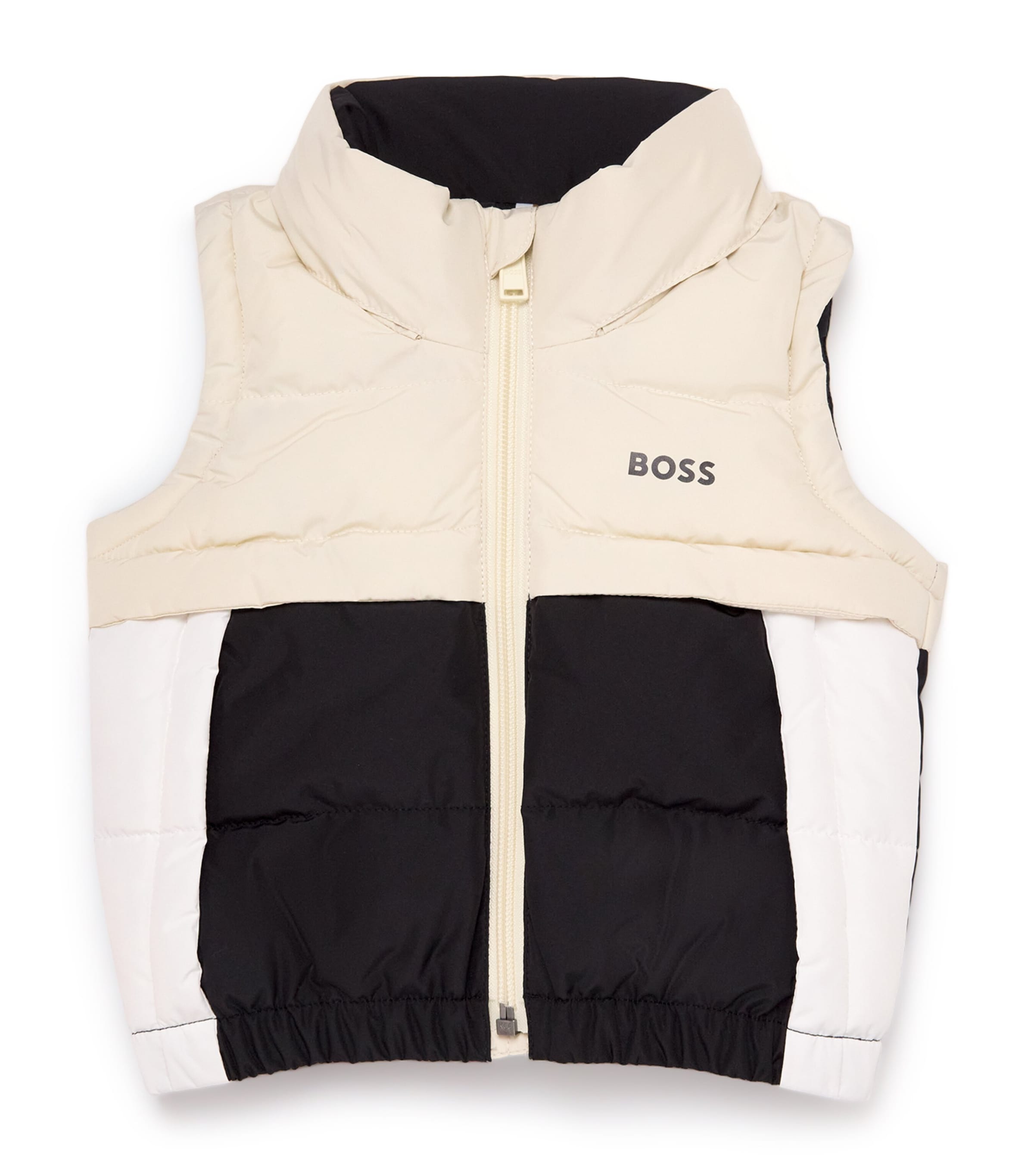 Logo Padded Gilet (3-18 Months) 21C SAND Image 1