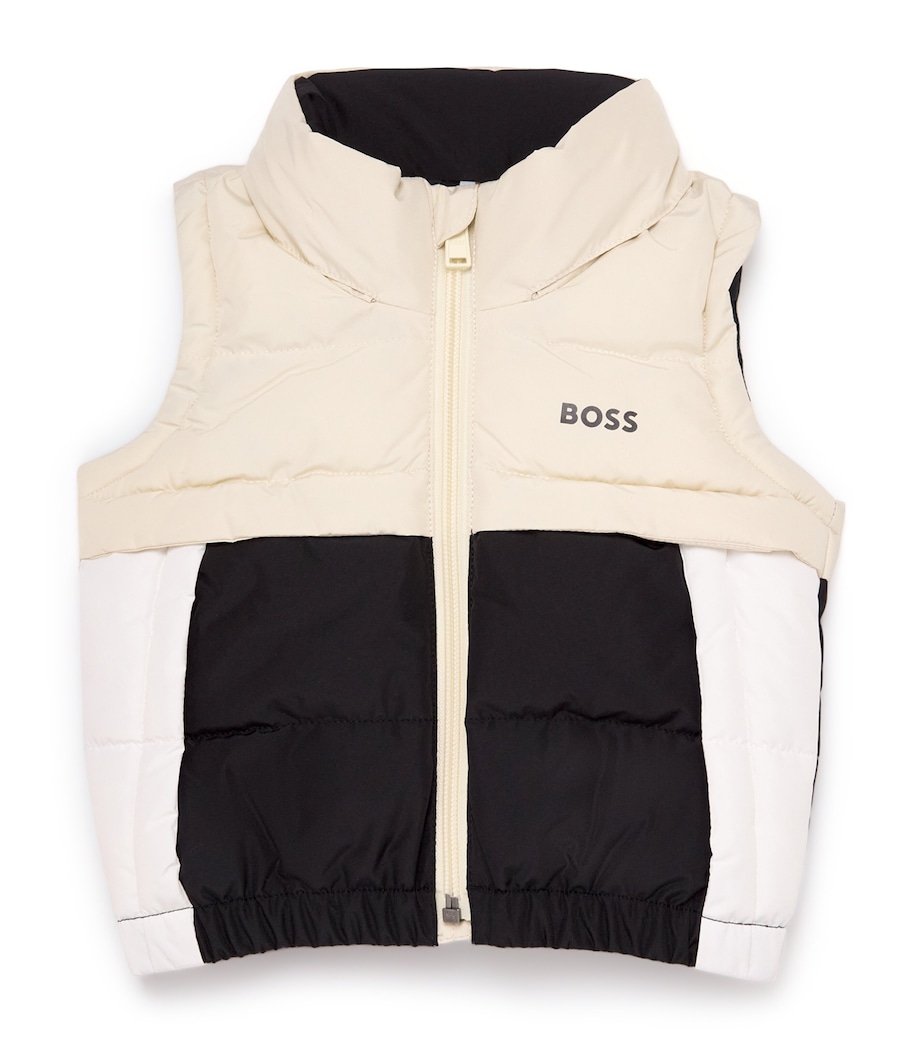 Logo Padded Gilet (3-18 Months) 21C SAND Image 1
